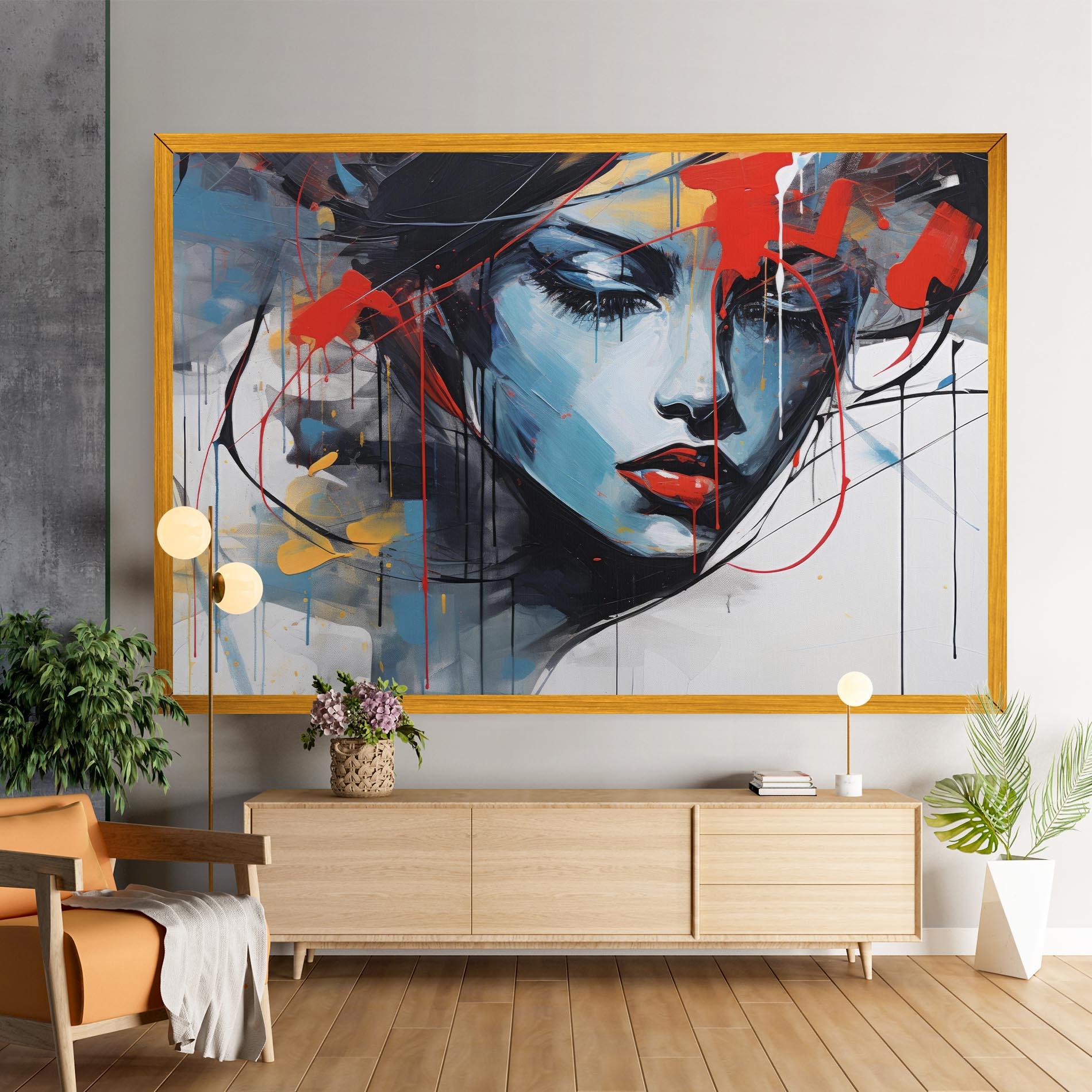 Tablou Canvas Edgy Woman mockup 9