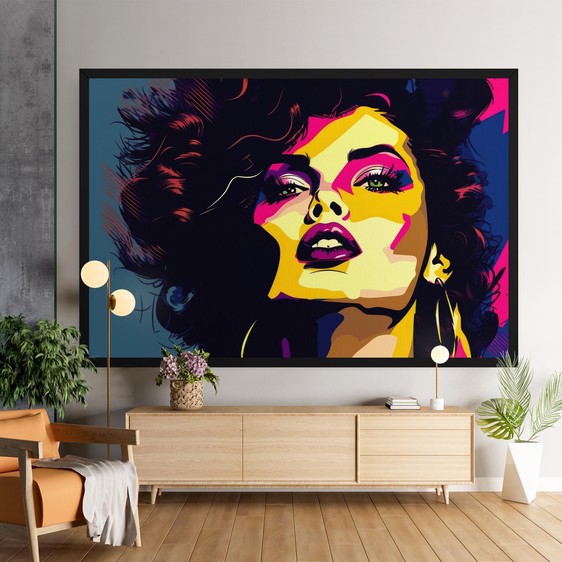 Tablou Canvas Pop Art Portrait Woman mockup 9