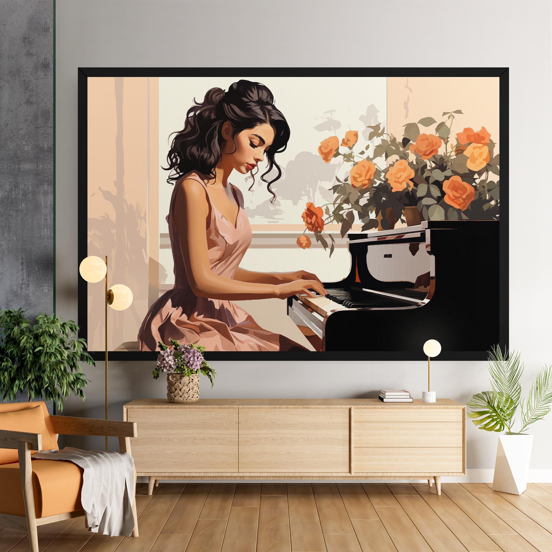 Tablou Canvas Singer Painting mockup 9