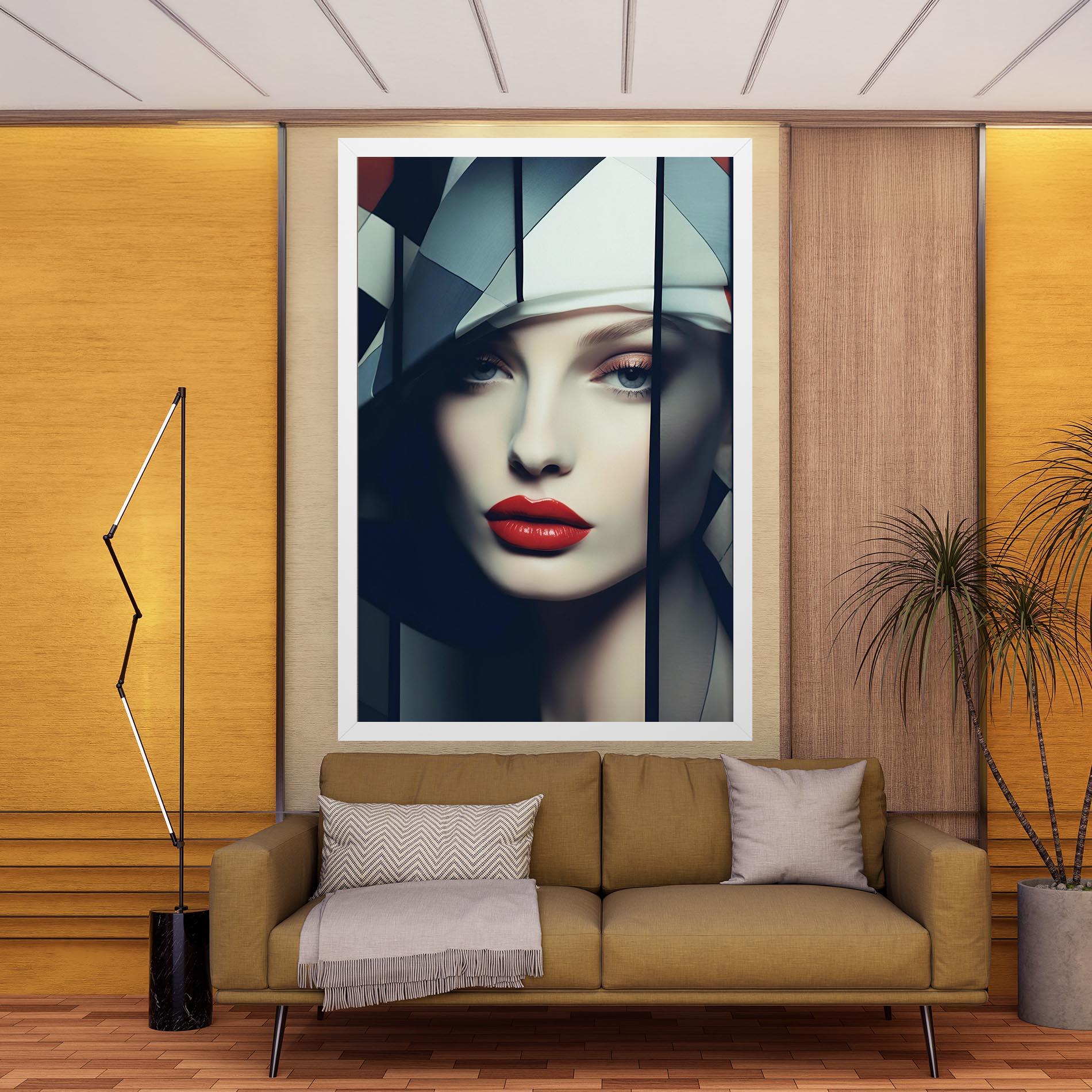 Tablou Canvas Big Juicy Lips Woman mockup 9