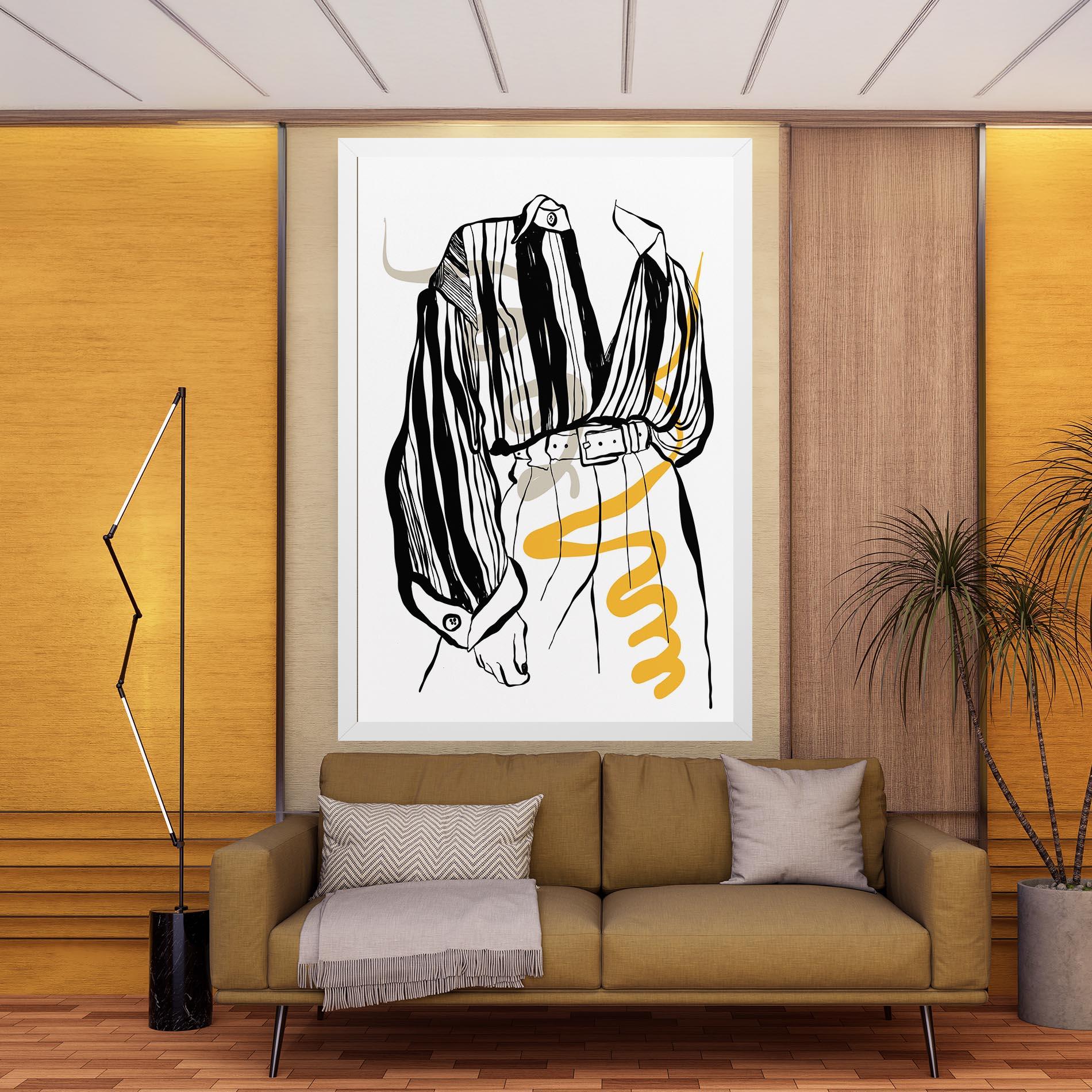 Tablou Canvas Modern Outfit Line mockup 9