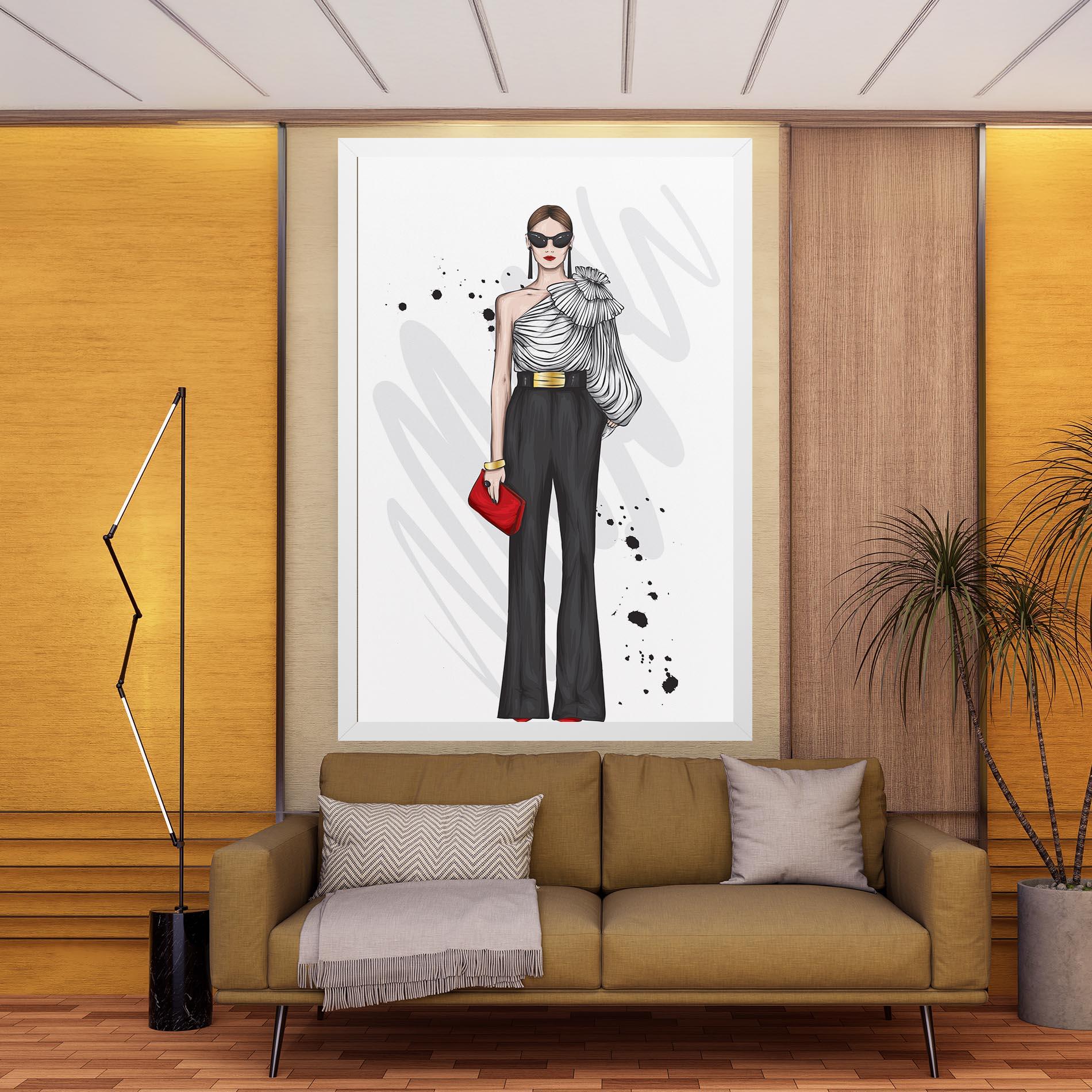 Tablou Canvas Tall Black Pants mockup 9