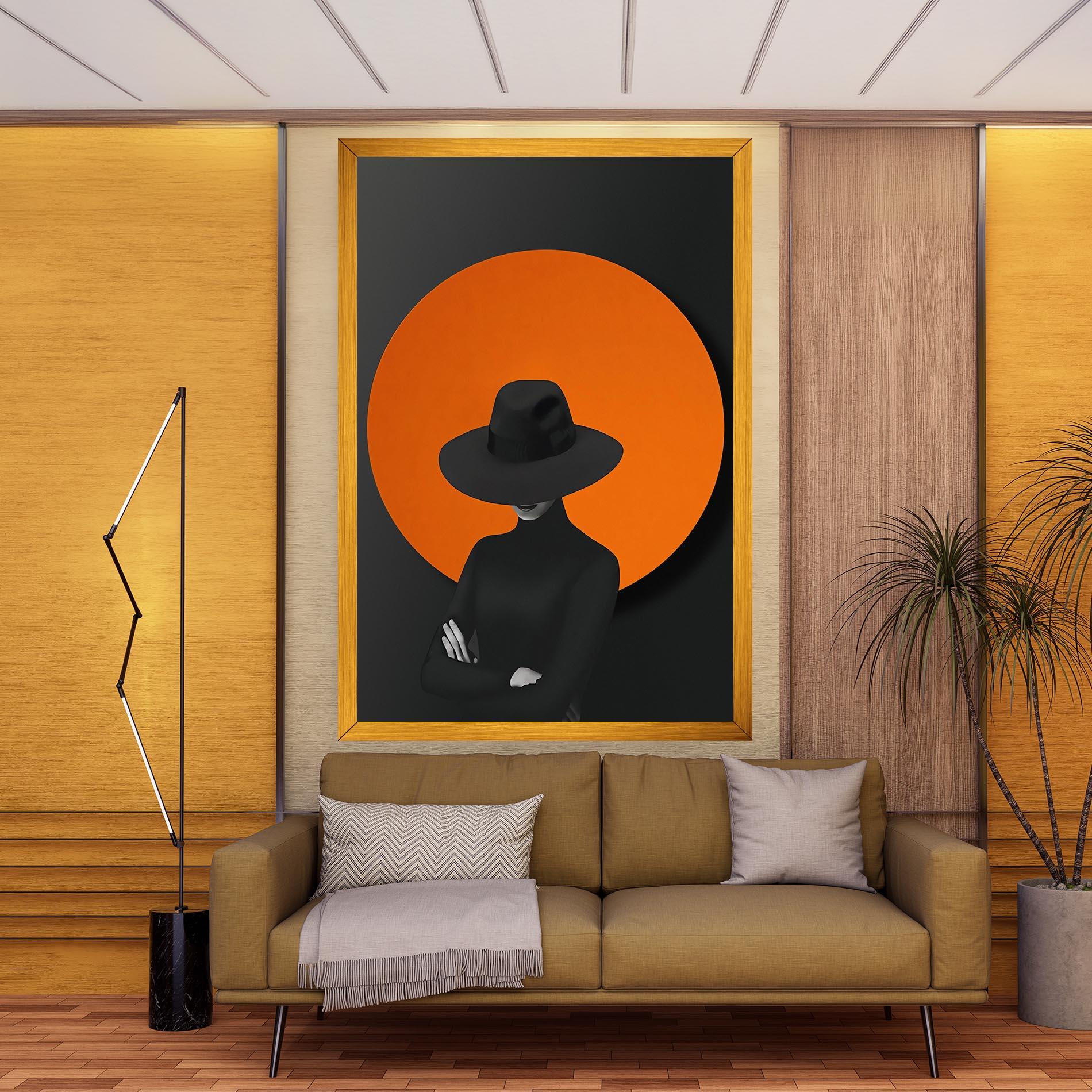 Tablou Canvas Black Fashion mockup 9