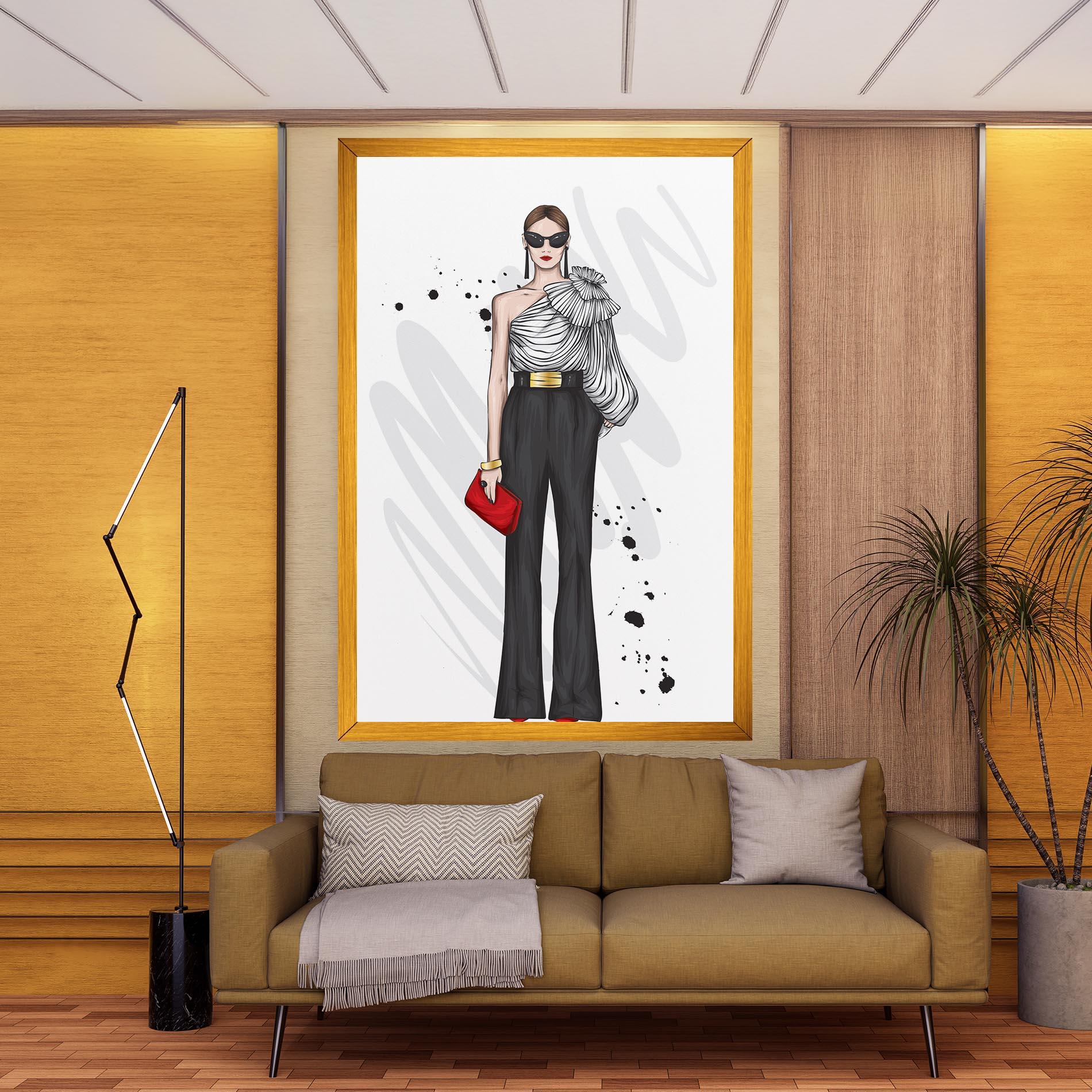 Tablou Canvas Tall Black Pants mockup 9