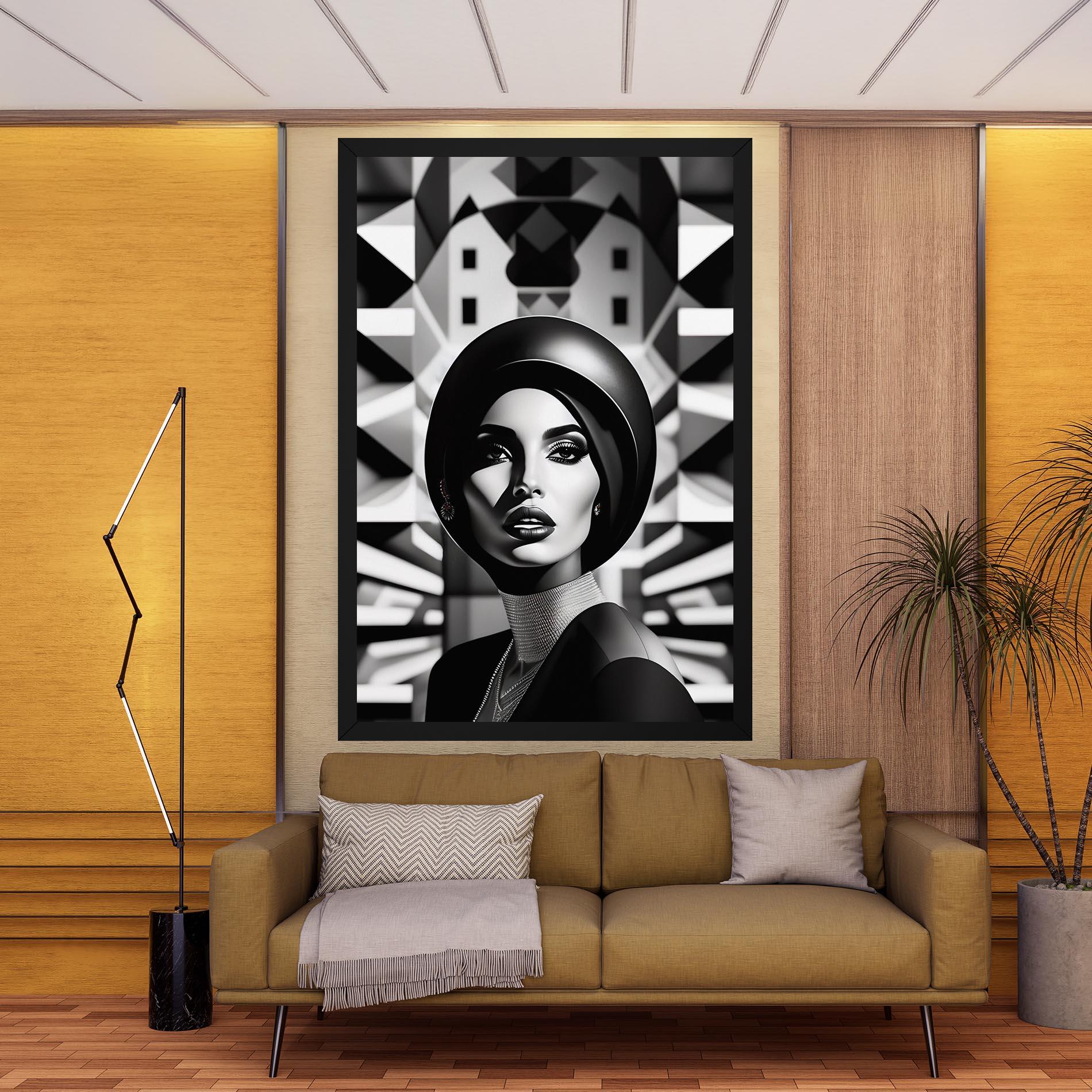 Tablou Canvas Big Black Hat mockup 9