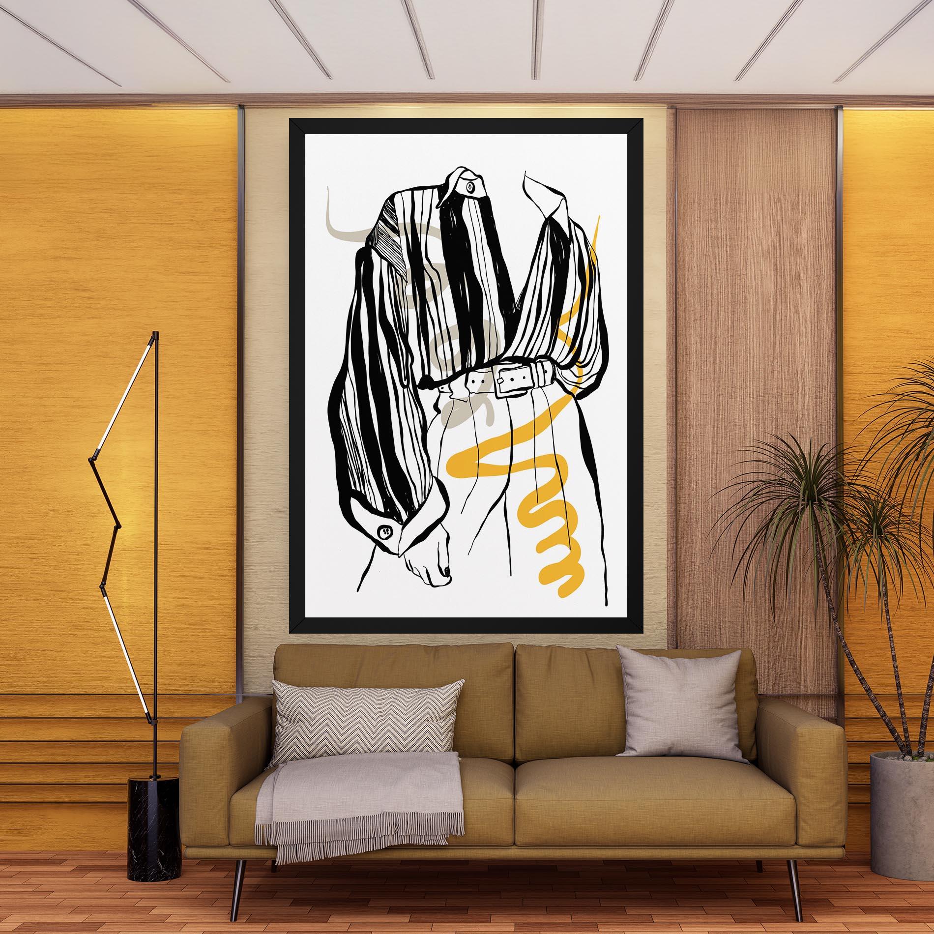 Tablou Canvas Modern Outfit Line mockup 9