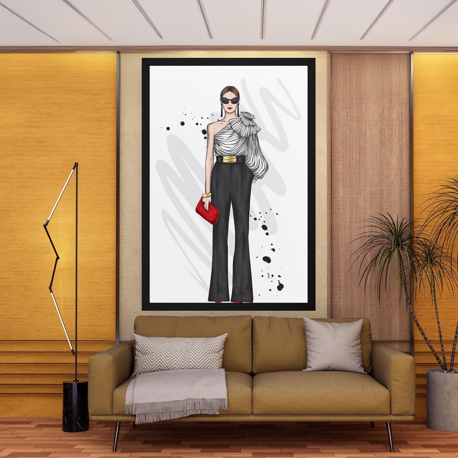 Tablou Canvas Tall Black Pants mockup 9