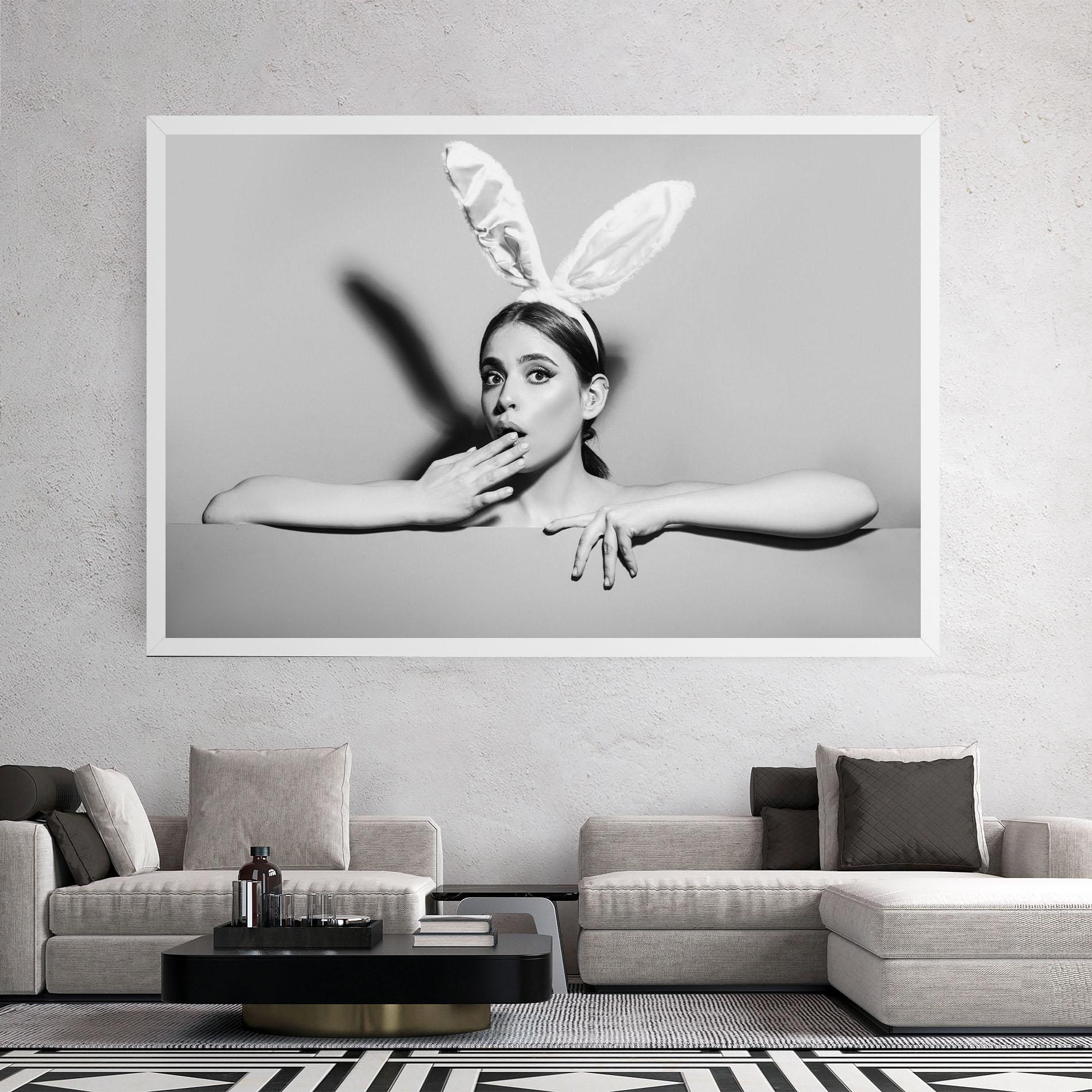 Tablou Canvas Bunny Ears Peeking mockup 2