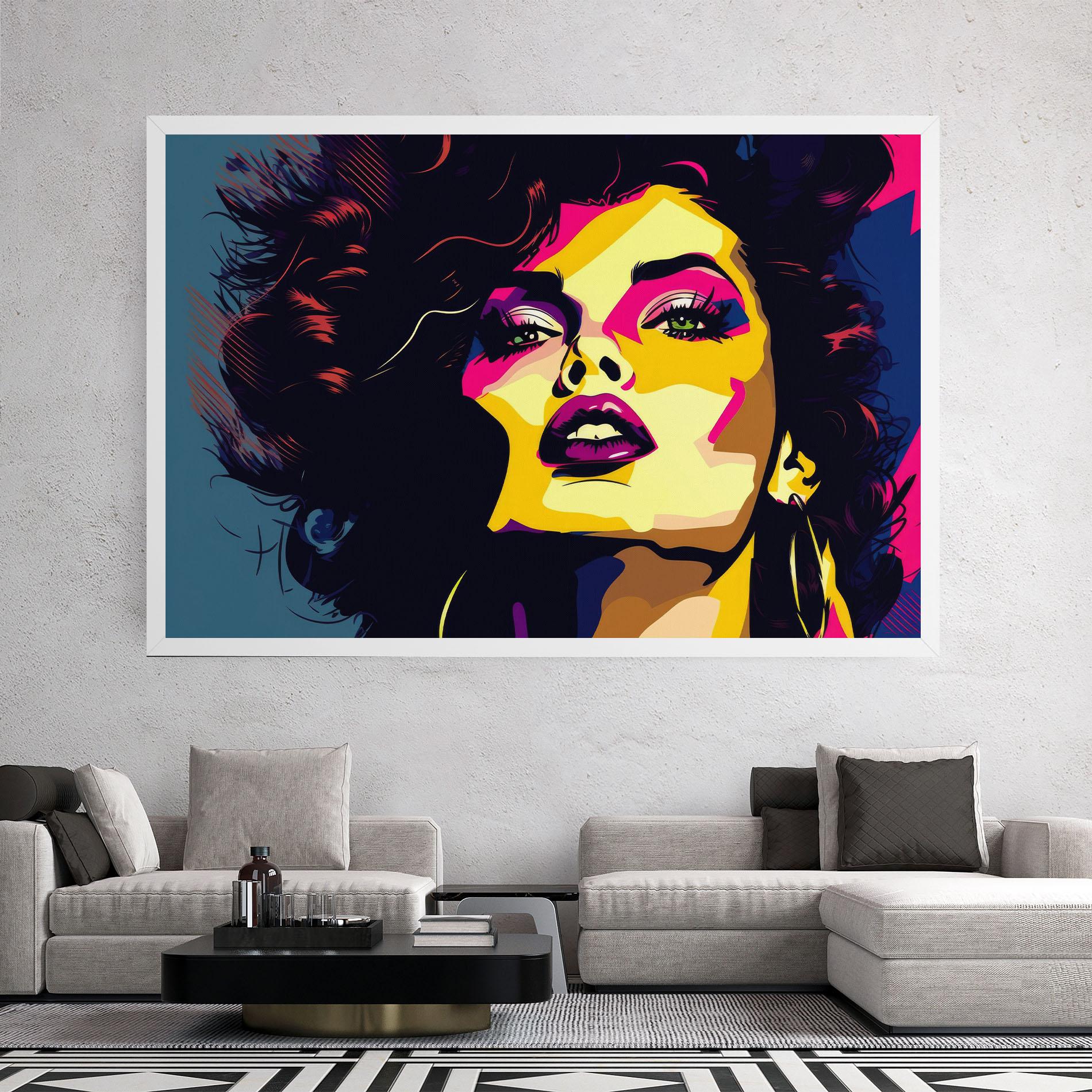 Tablou Canvas Pop Art Portrait Woman mockup 2