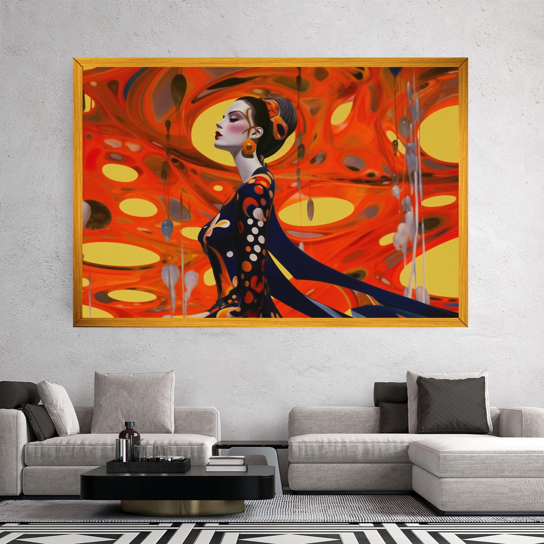 Tablou Canvas Big Orange Accesories mockup 2