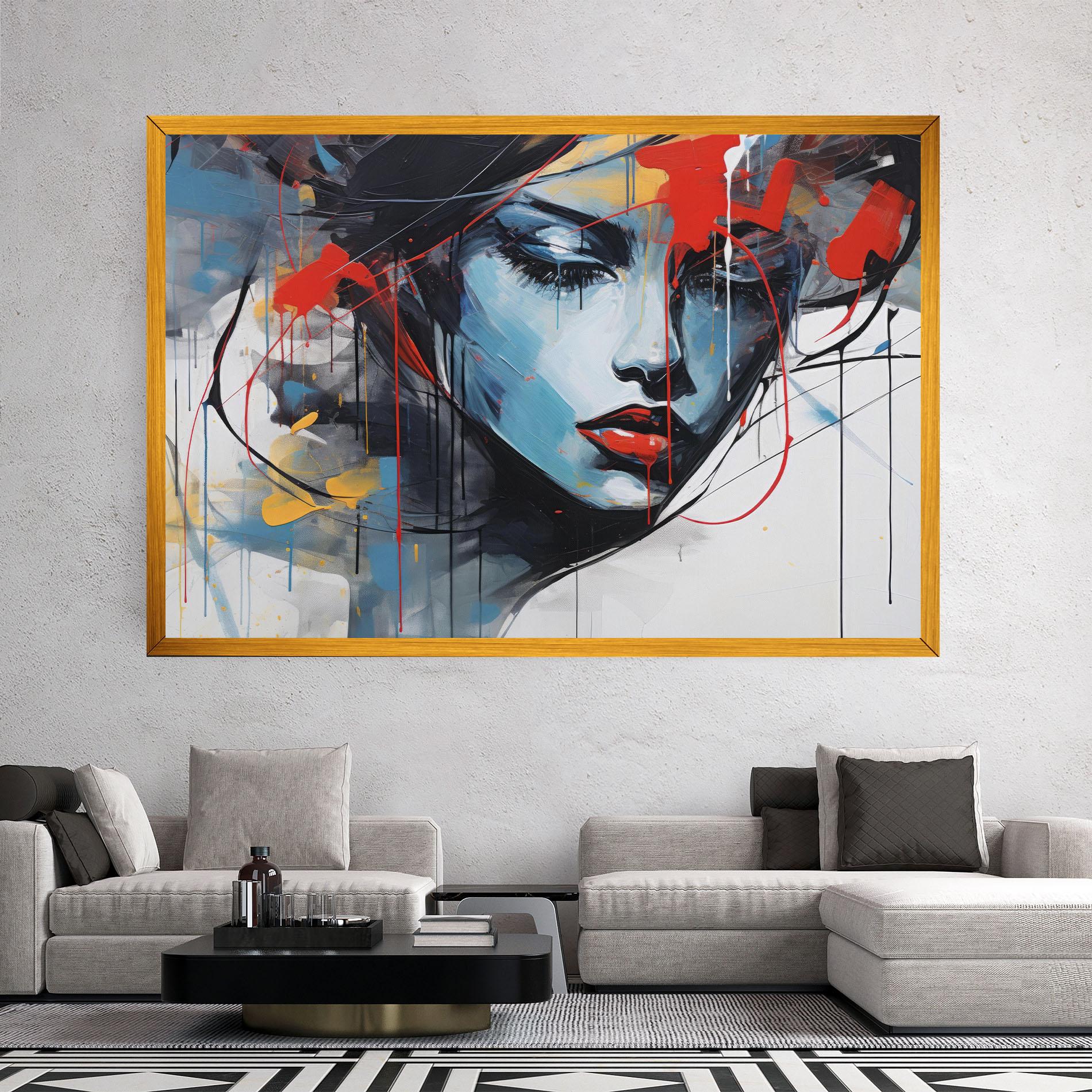 Tablou Canvas Edgy Woman mockup 2