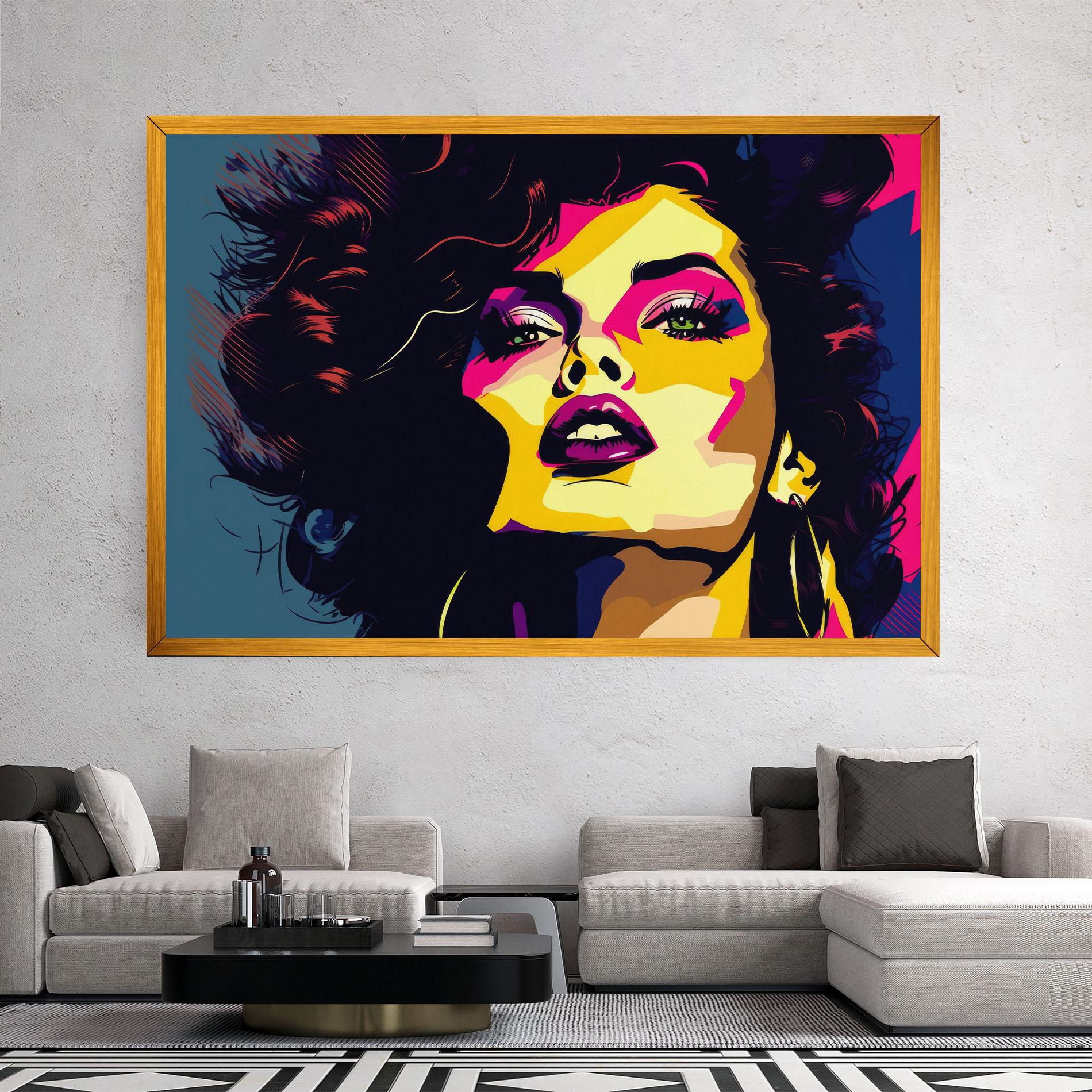 Tablou Canvas Pop Art Portrait Woman mockup 2