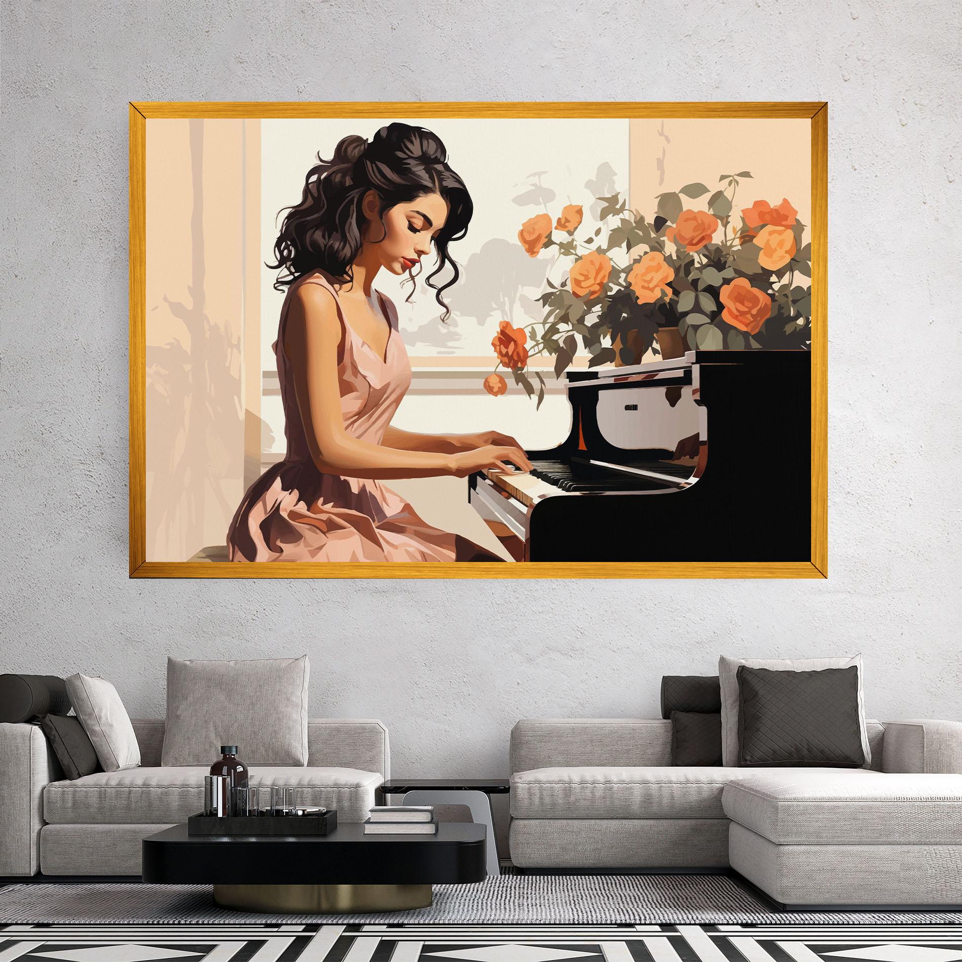 Tablou Canvas Singer Painting mockup 2