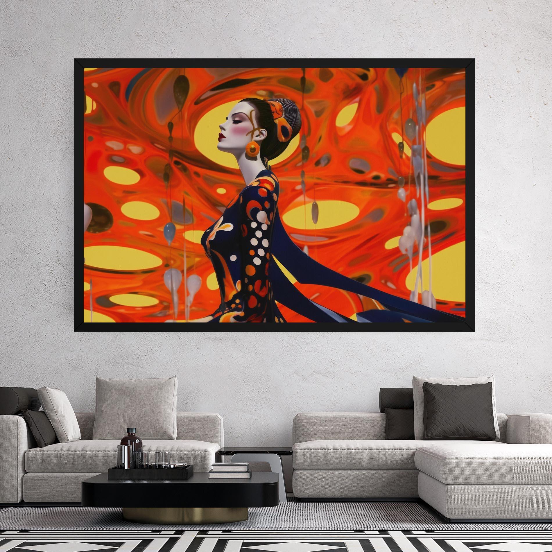 Tablou Canvas Big Orange Accesories mockup 2