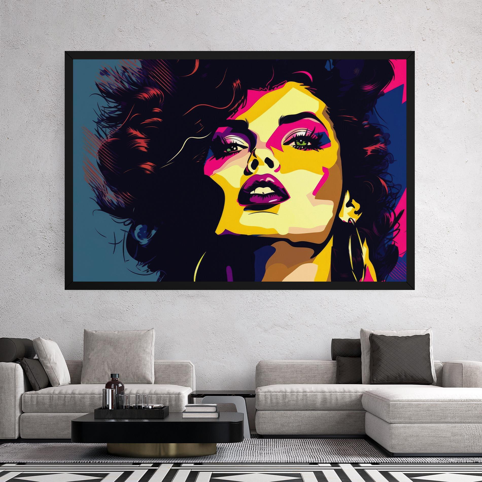 Tablou Canvas Pop Art Portrait Woman mockup 2