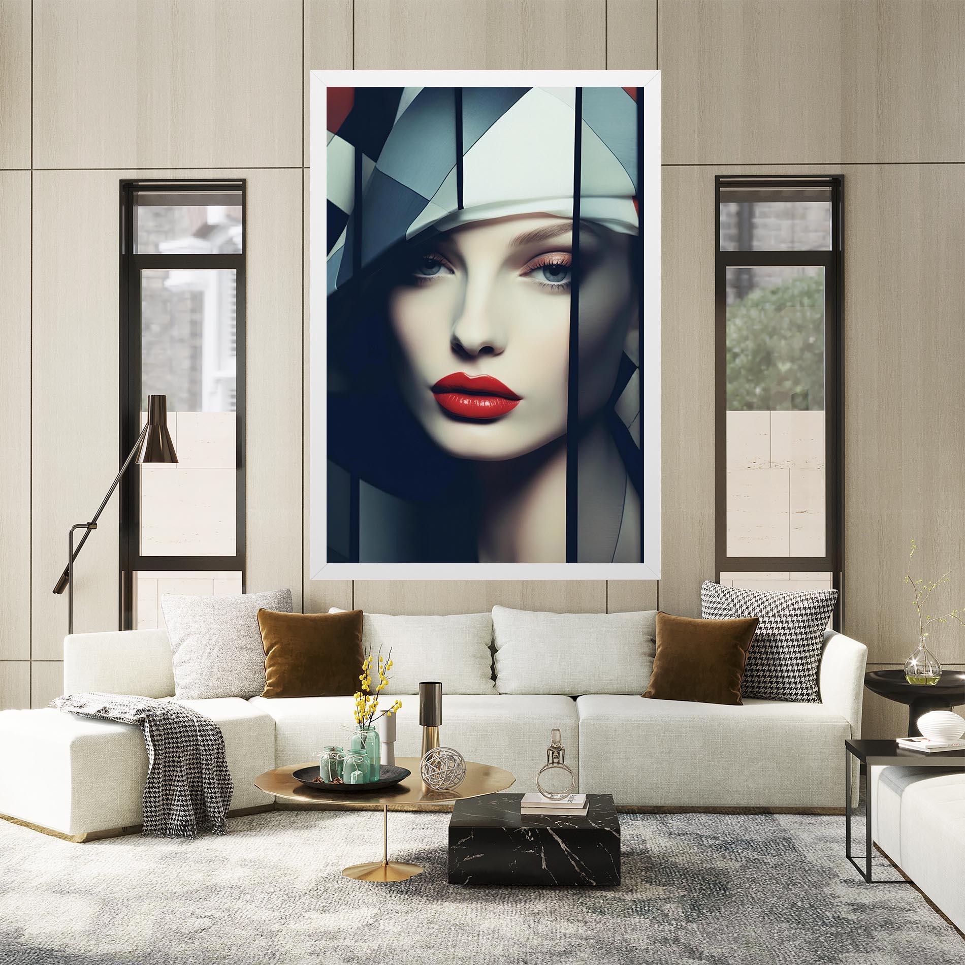 Tablou Canvas Big Juicy Lips Woman mockup 2