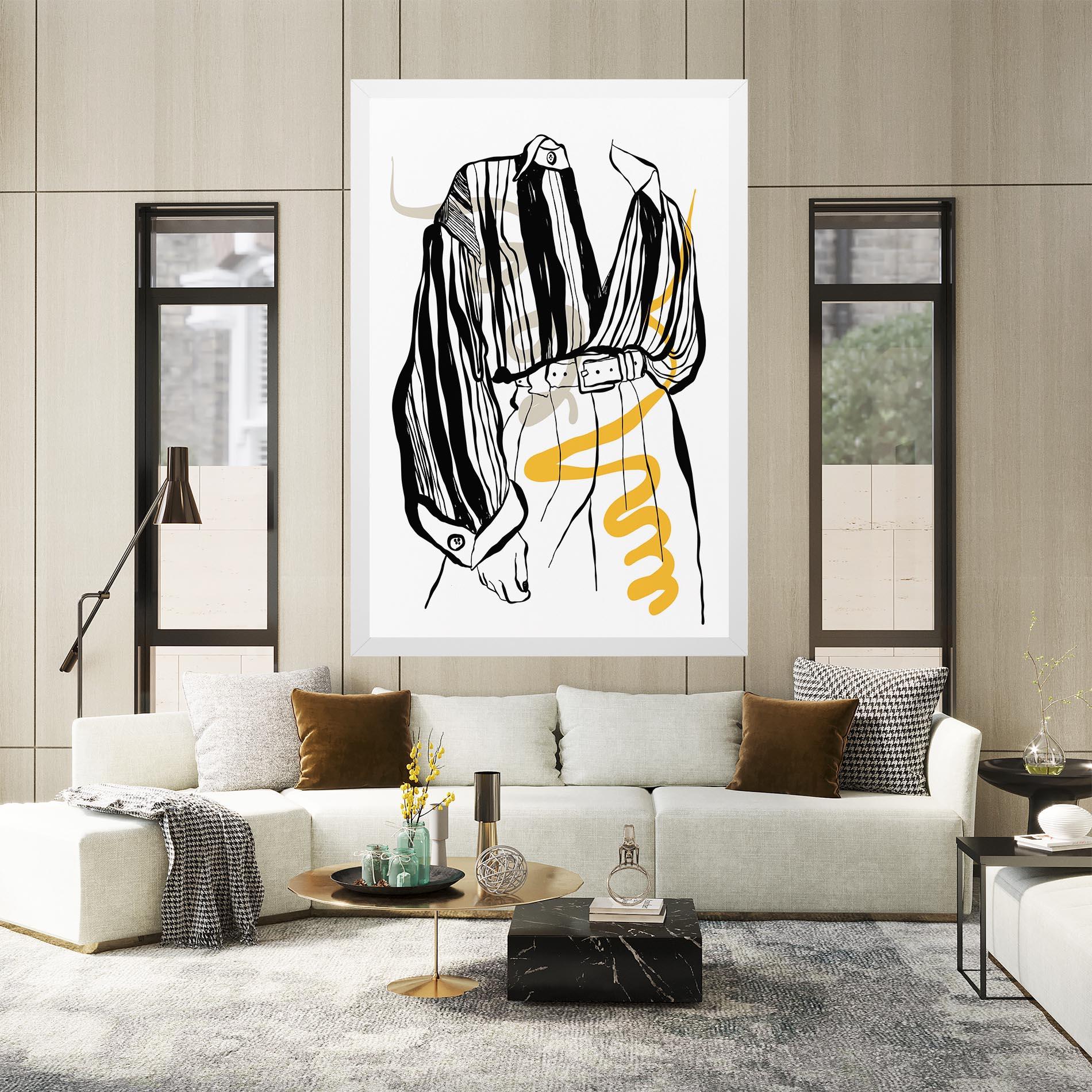 Tablou Canvas Modern Outfit Line mockup 2