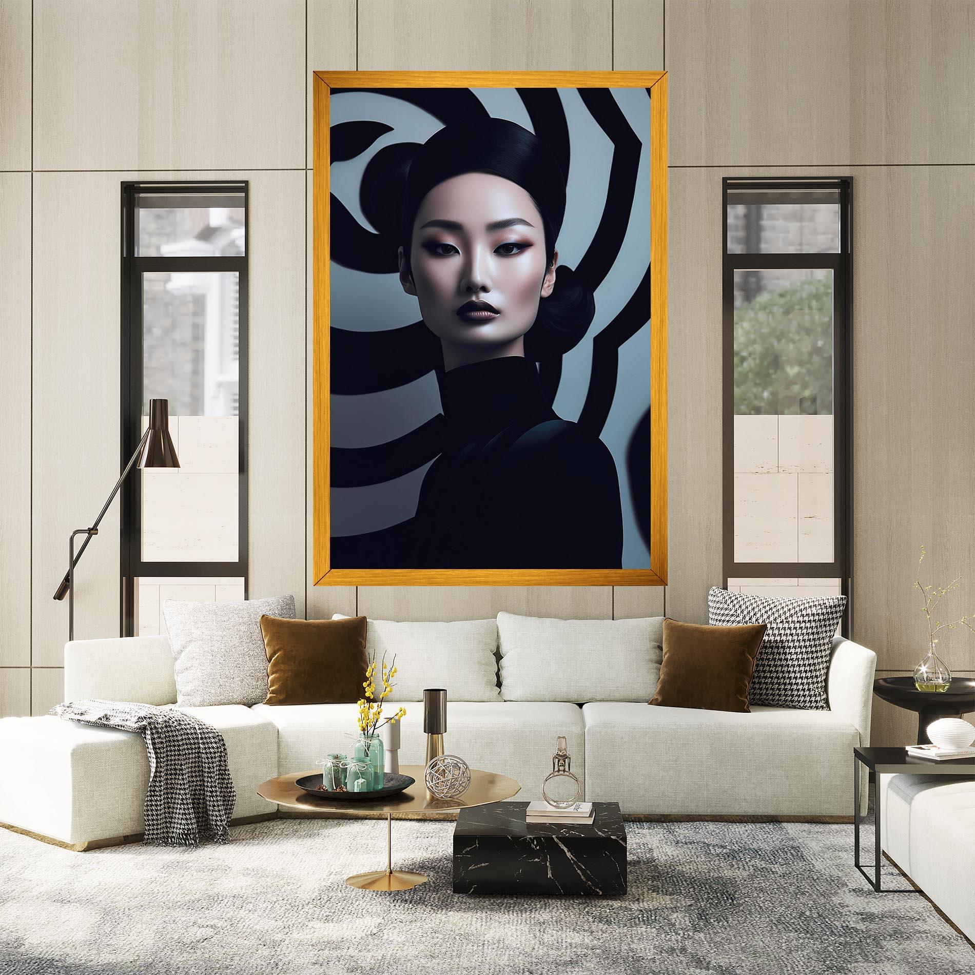 Tablou Canvas Asiatic Black Outfit mockup 2