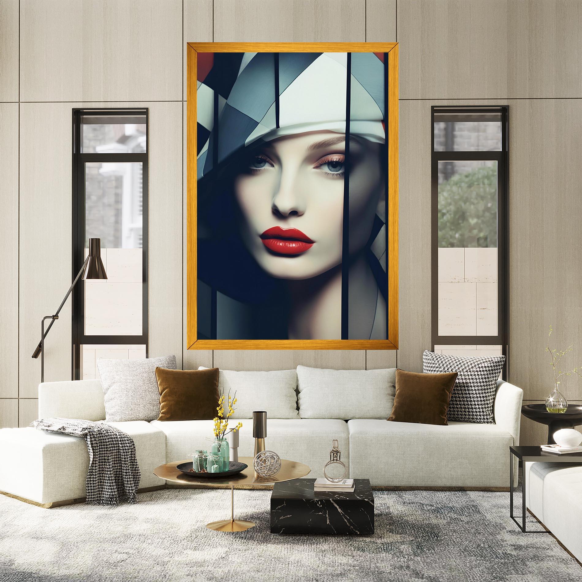 Tablou Canvas Big Juicy Lips Woman mockup 2