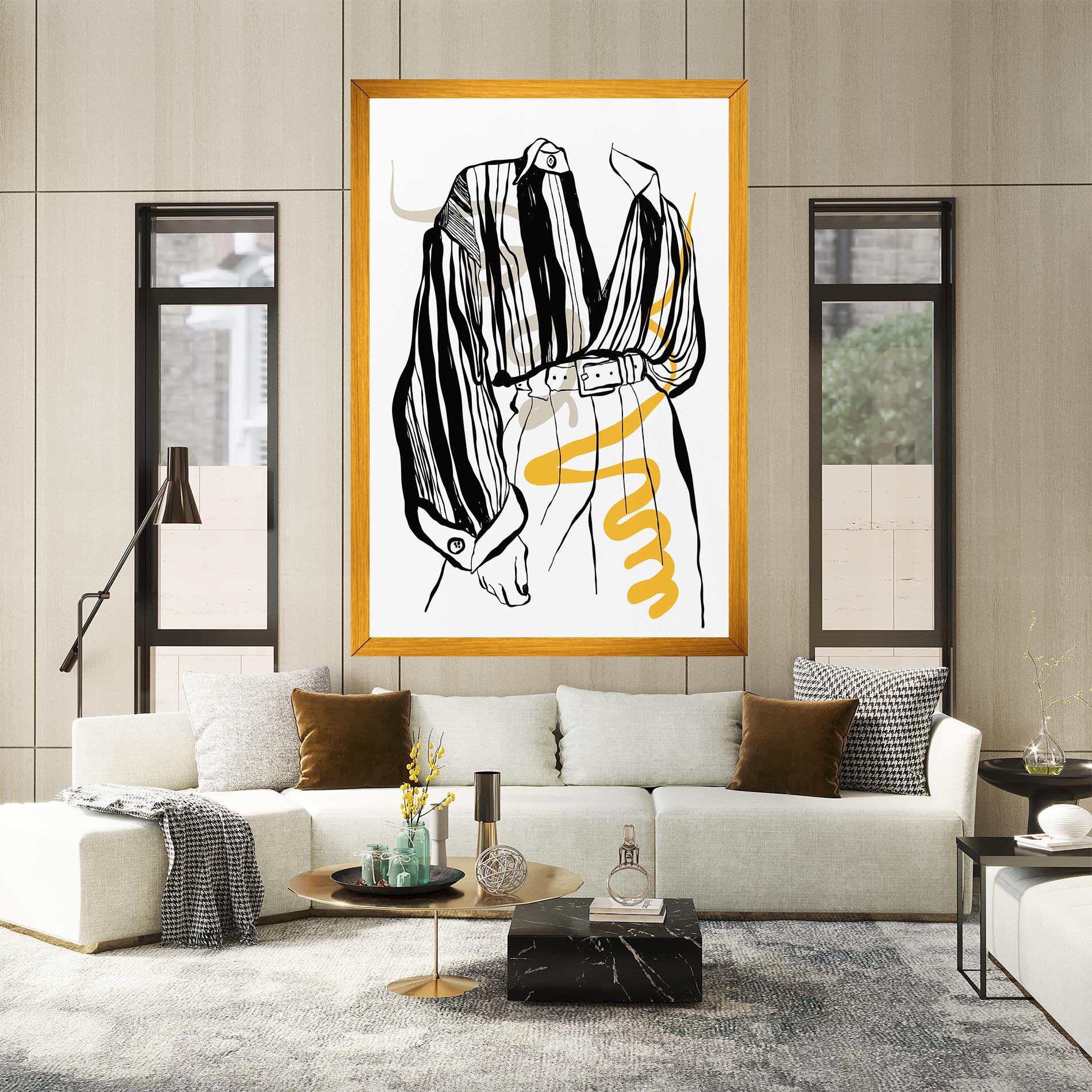 Tablou Canvas Modern Outfit Line mockup 2