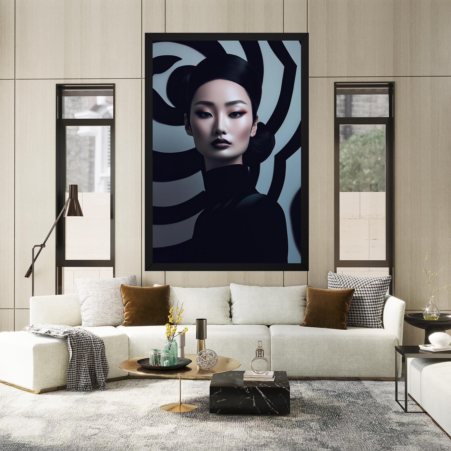 Tablou Canvas Asiatic Black Outfit mockup 2