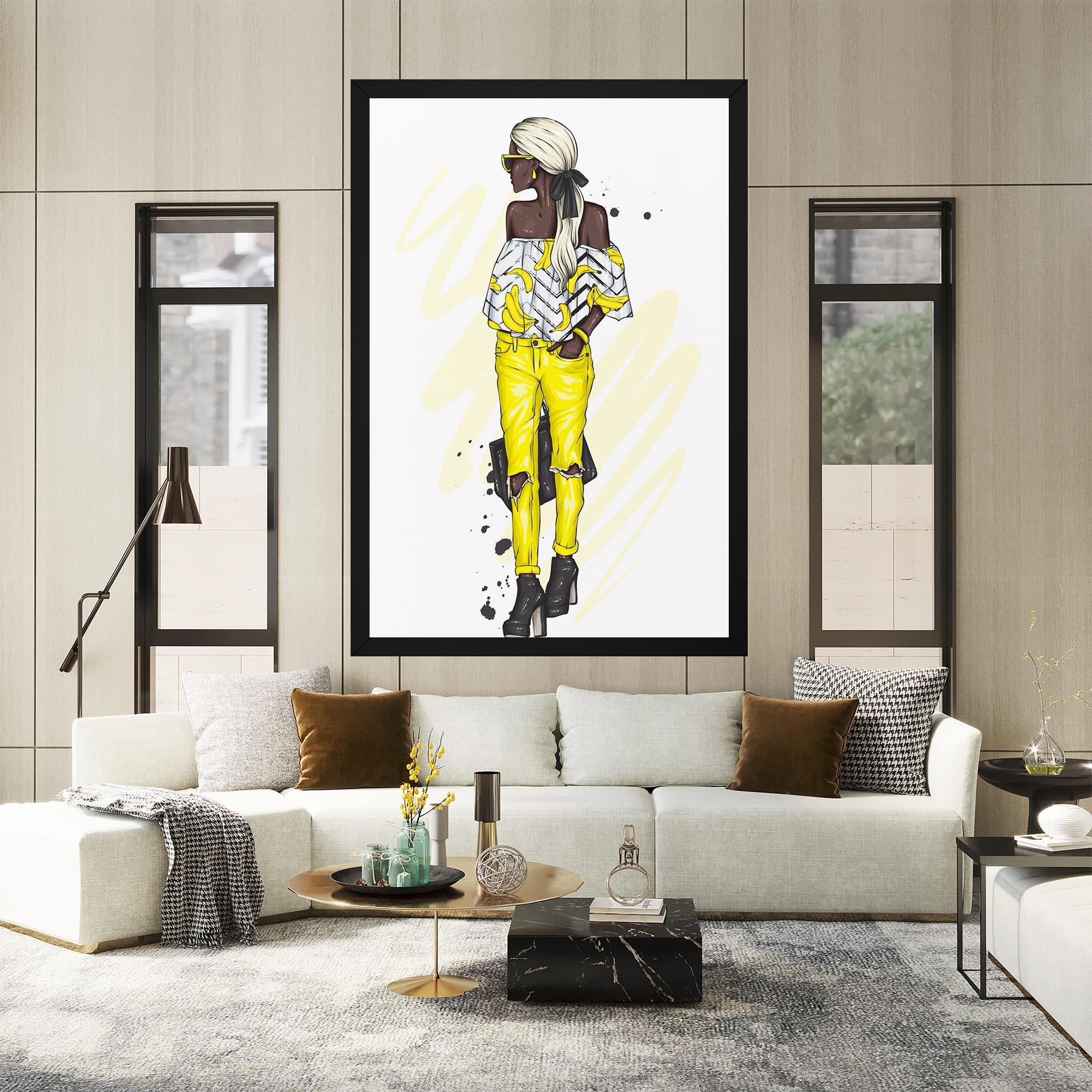 Tablou Canvas Banana Blouse mockup 2