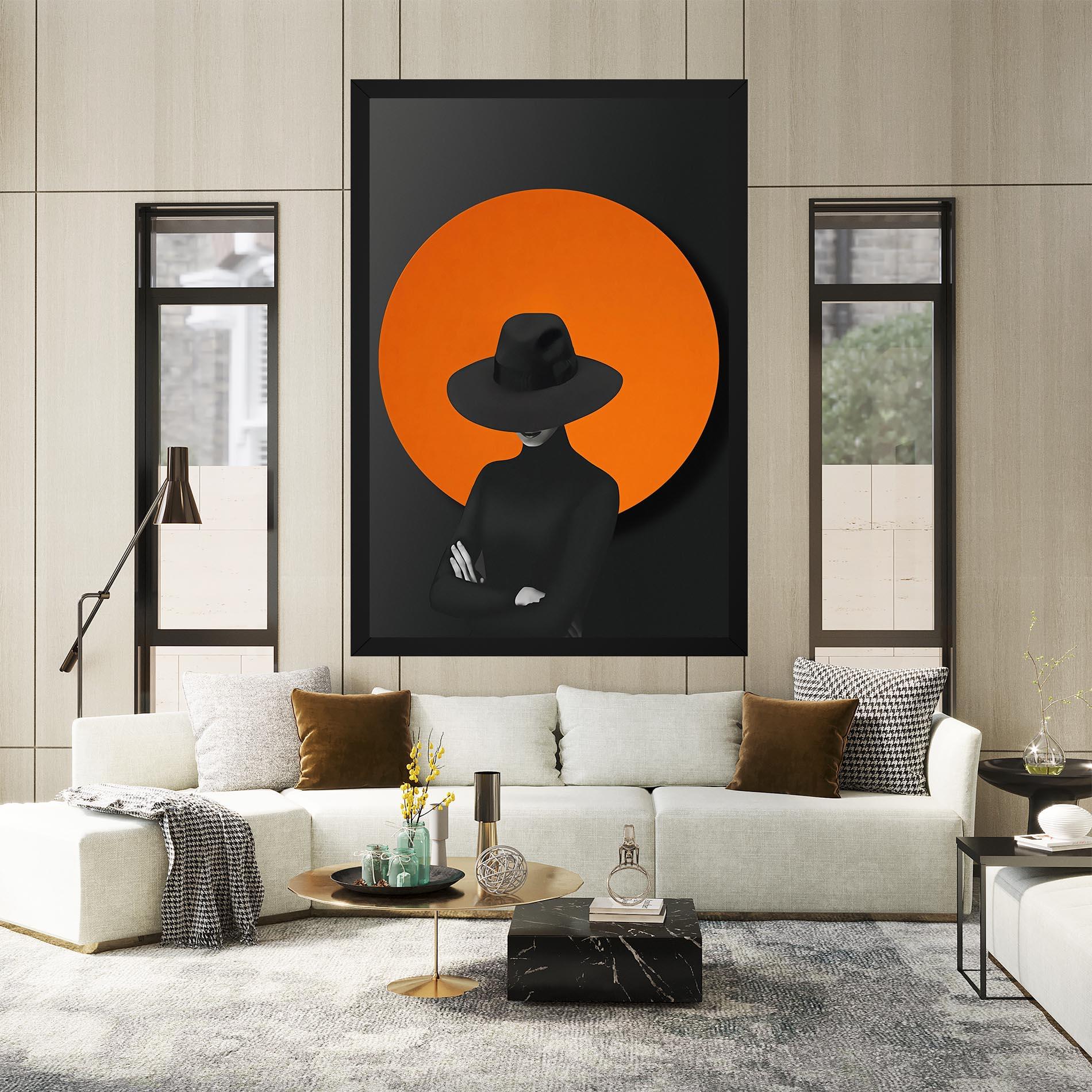 Tablou Canvas Black Fashion mockup 2