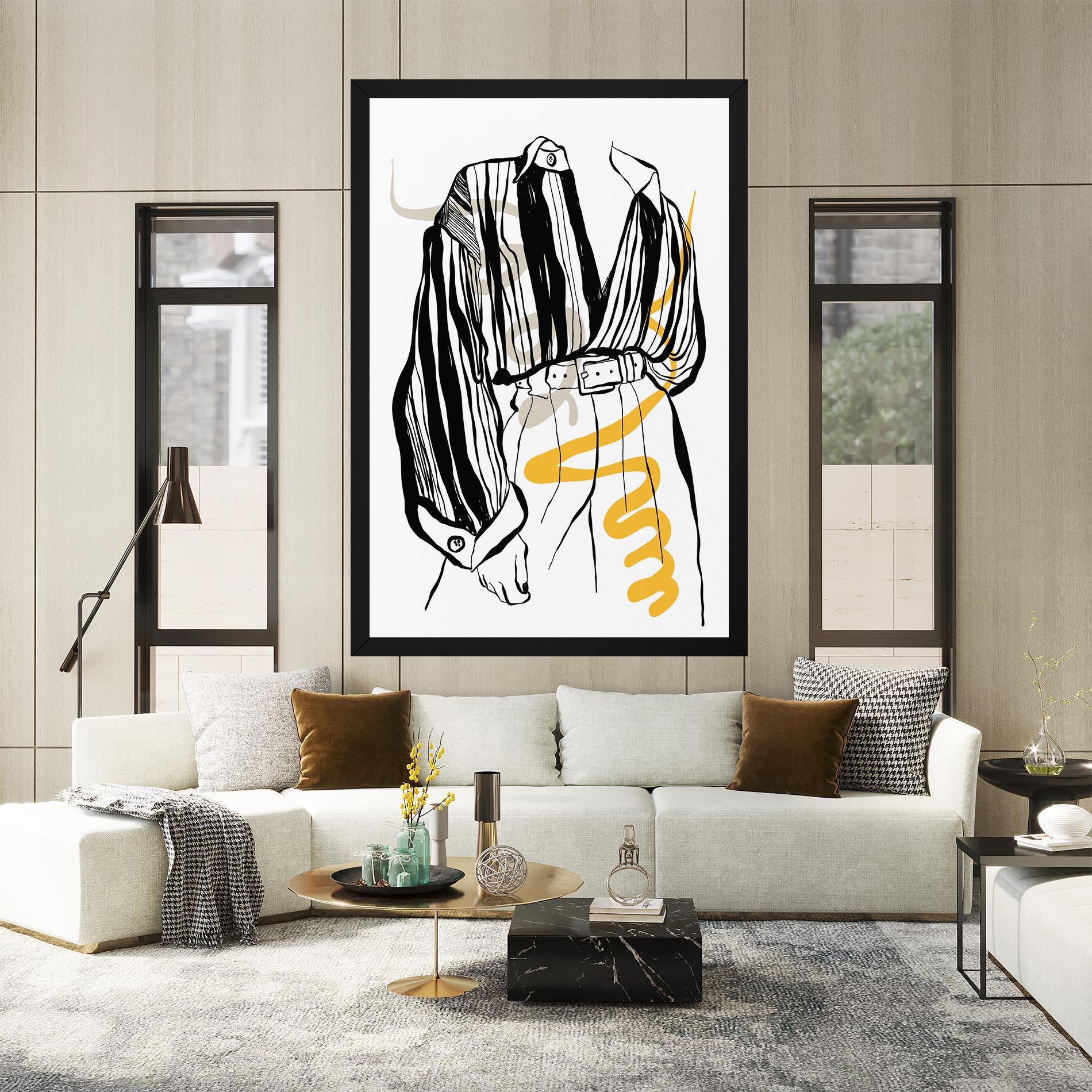 Tablou Canvas Modern Outfit Line mockup 2