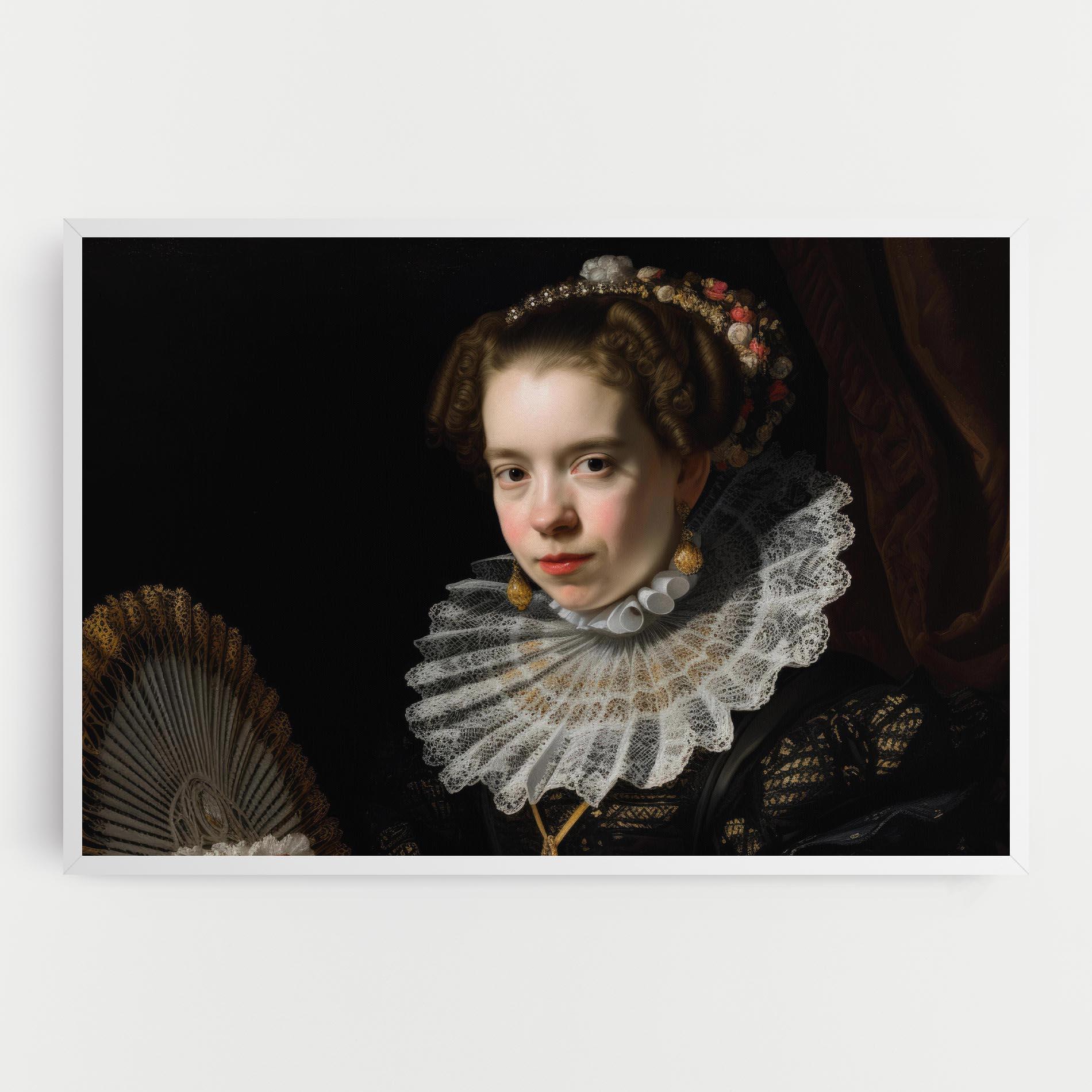 Tablou Canvas Baroque Lady Portrait mockup 0