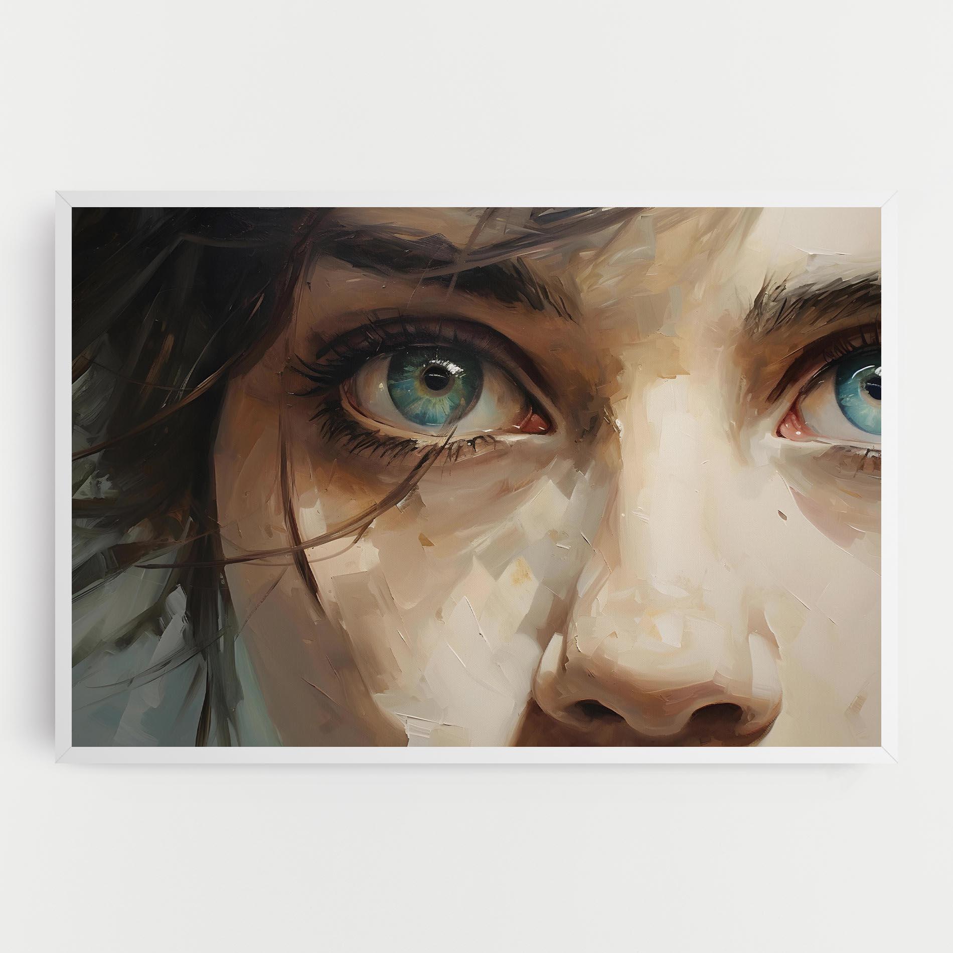 Tablou Canvas Vintage Blue Eyes Art mockup 0