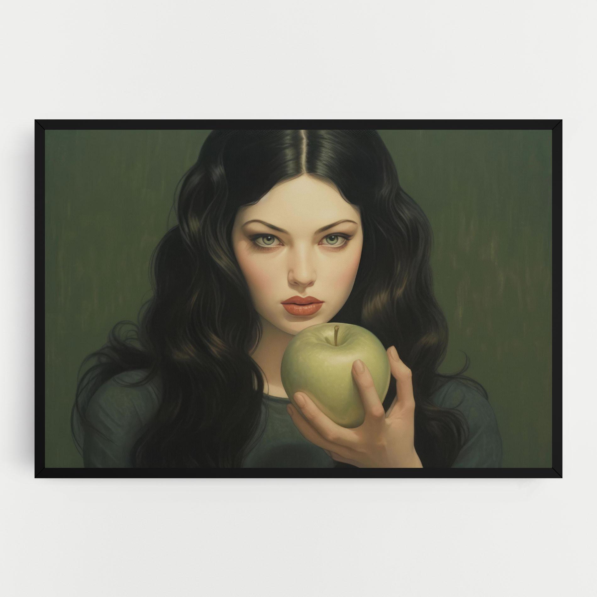 Tablou Canvas Green Apple Painting mockup 0