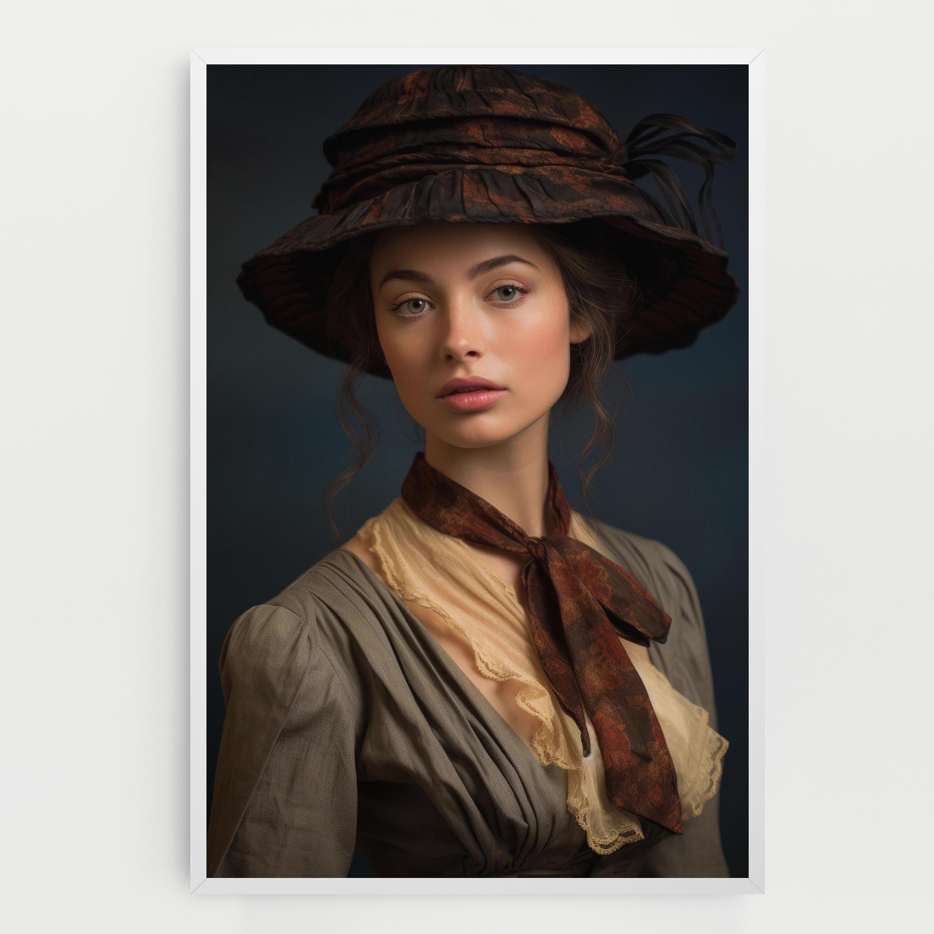 Tablou Canvas Brown Vintage Hat mockup 0