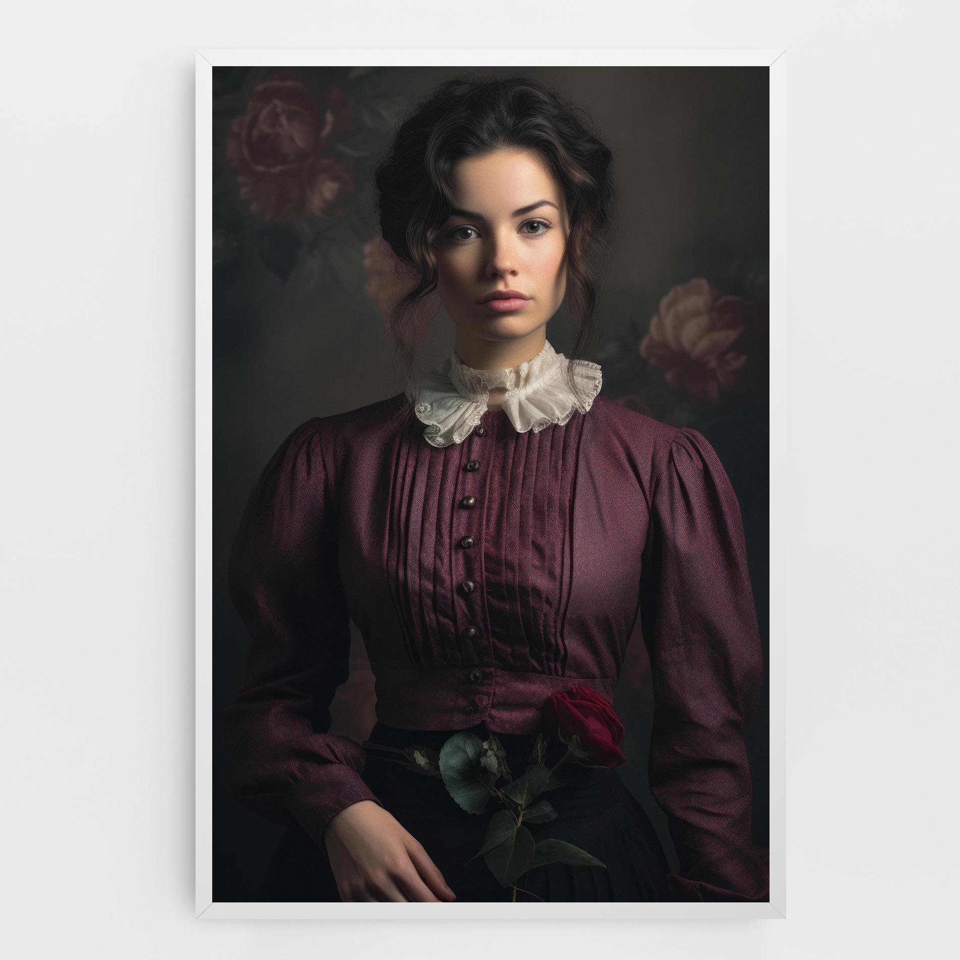 Tablou Canvas Holding Vintage Rose mockup 0
