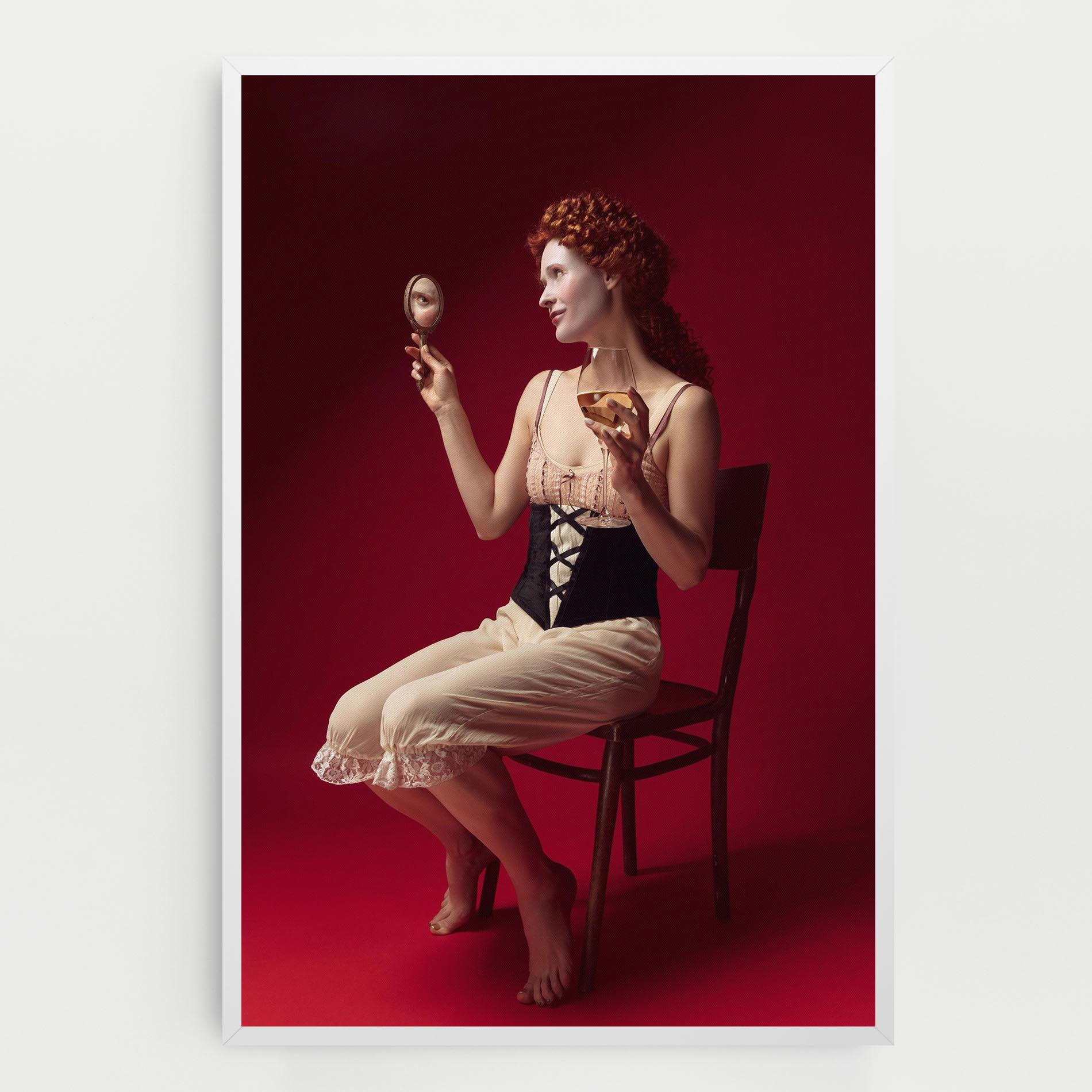 Tablou Canvas Medieval Redhead Woman mockup 0