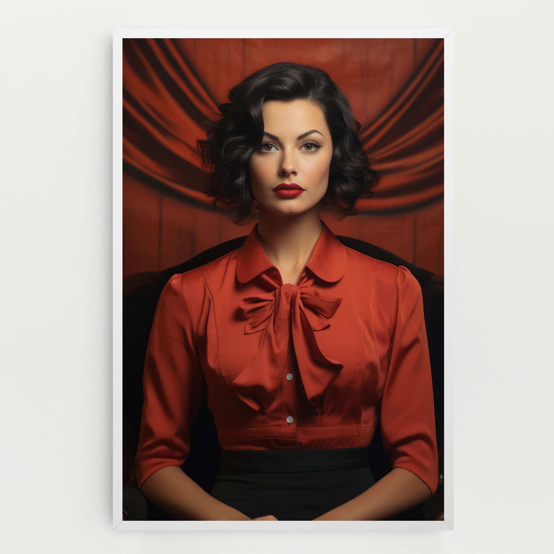 Tablou Canvas Pretty Red Blouse mockup 0