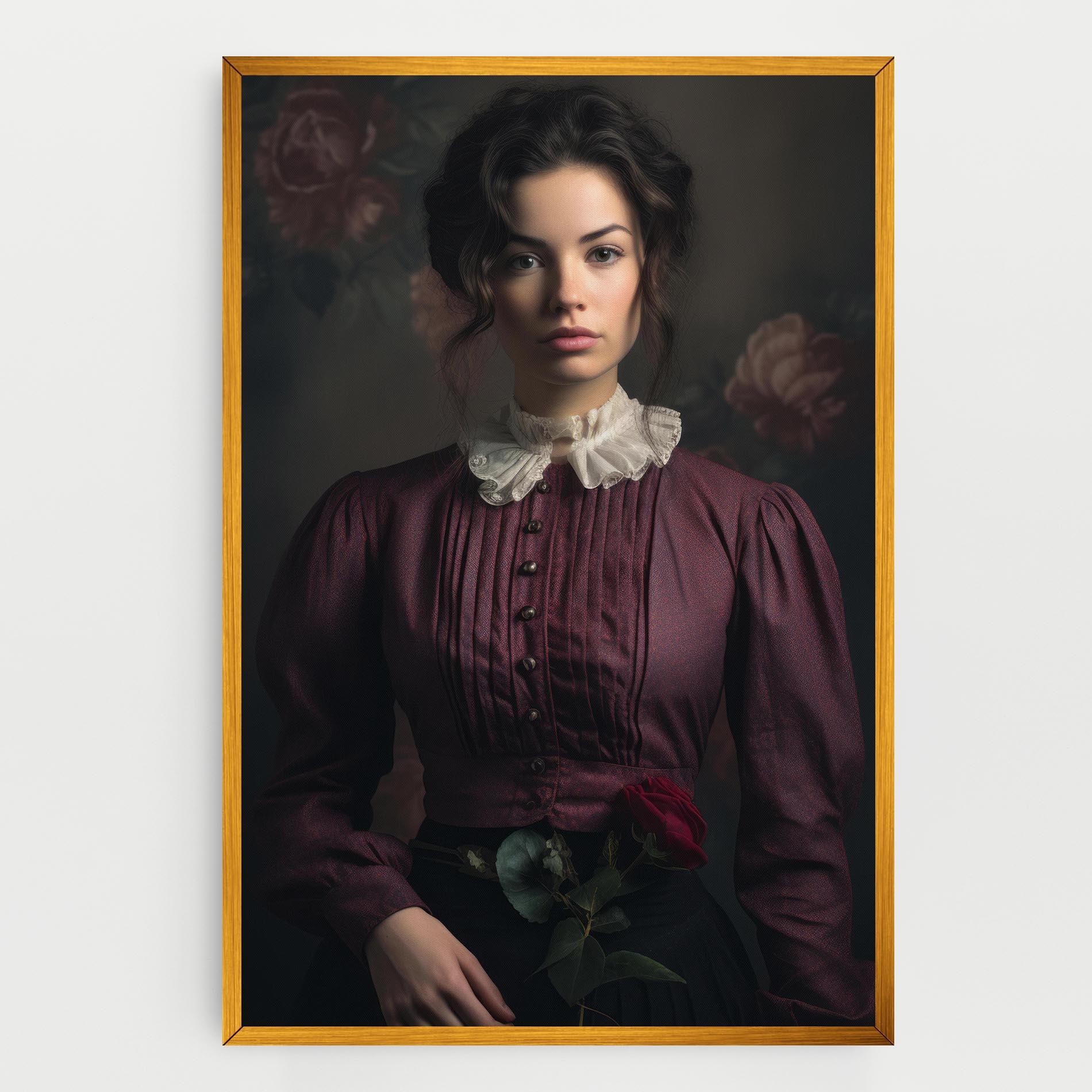 Tablou Canvas Holding Vintage Rose mockup 0