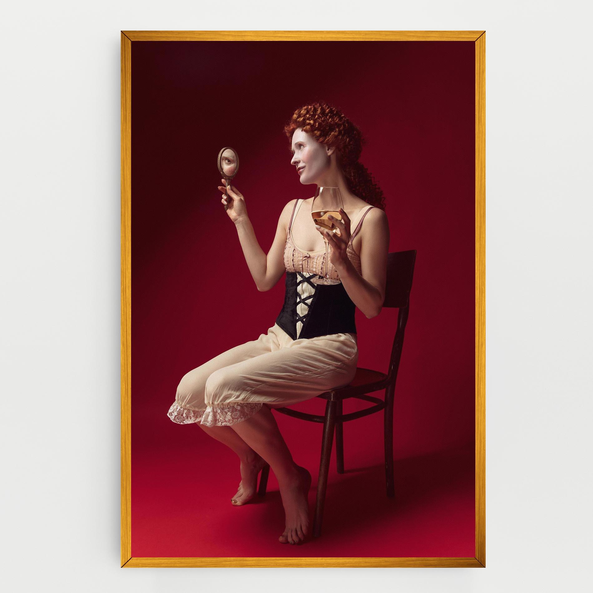 Tablou Canvas Medieval Redhead Woman mockup 0