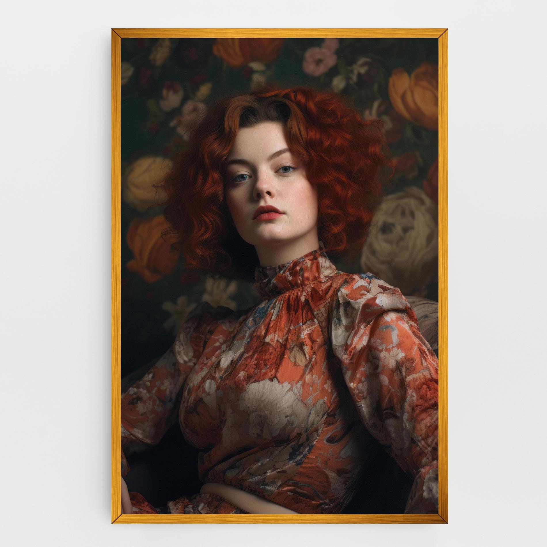 Tablou Canvas Red Vintage Hair mockup 0