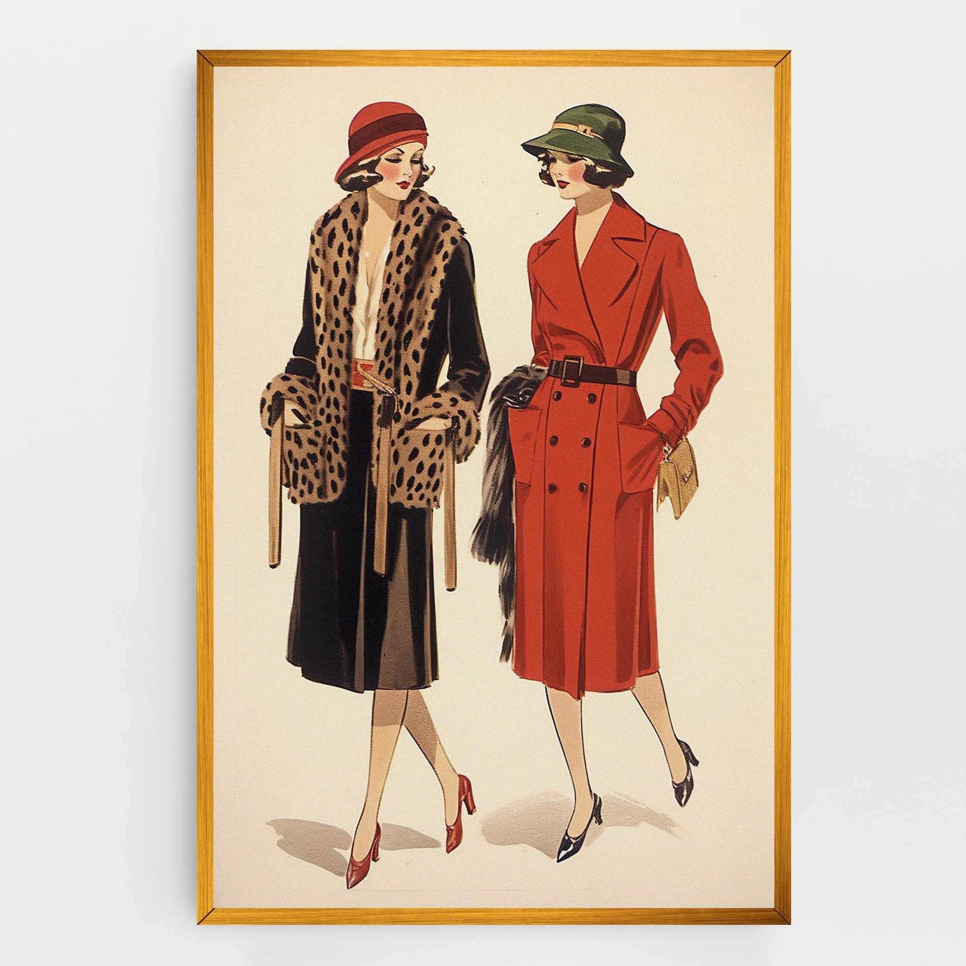 Tablou Canvas Vintage Side By Side mockup 0