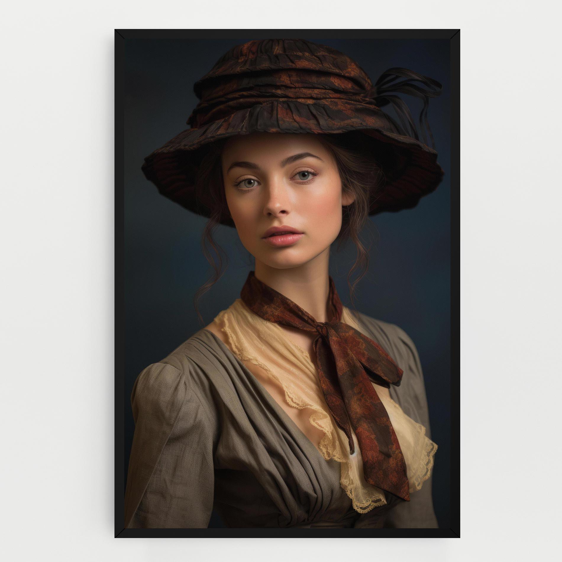 Tablou Canvas Brown Vintage Hat mockup 0