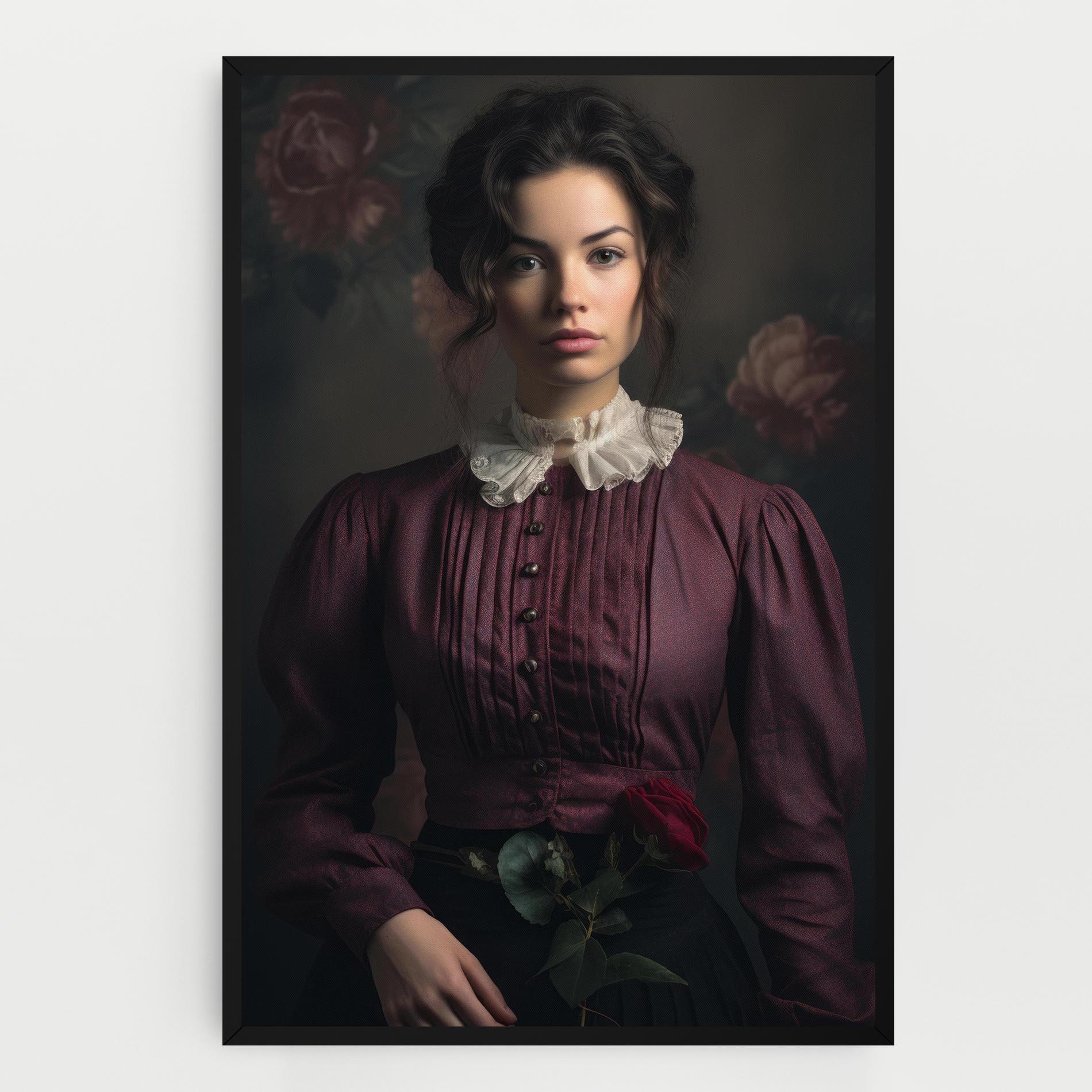 Tablou Canvas Holding Vintage Rose mockup 0