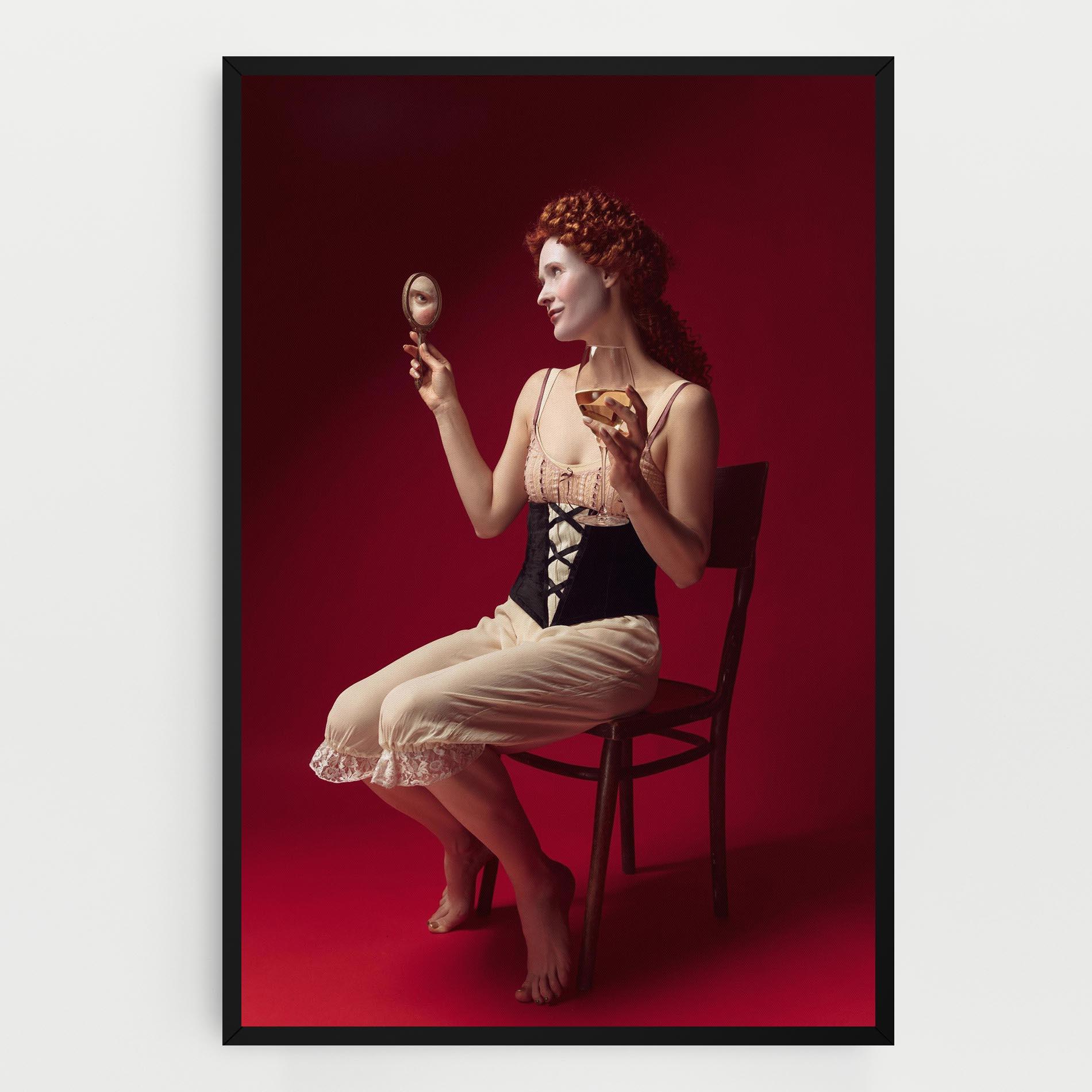 Tablou Canvas Medieval Redhead Woman mockup 0