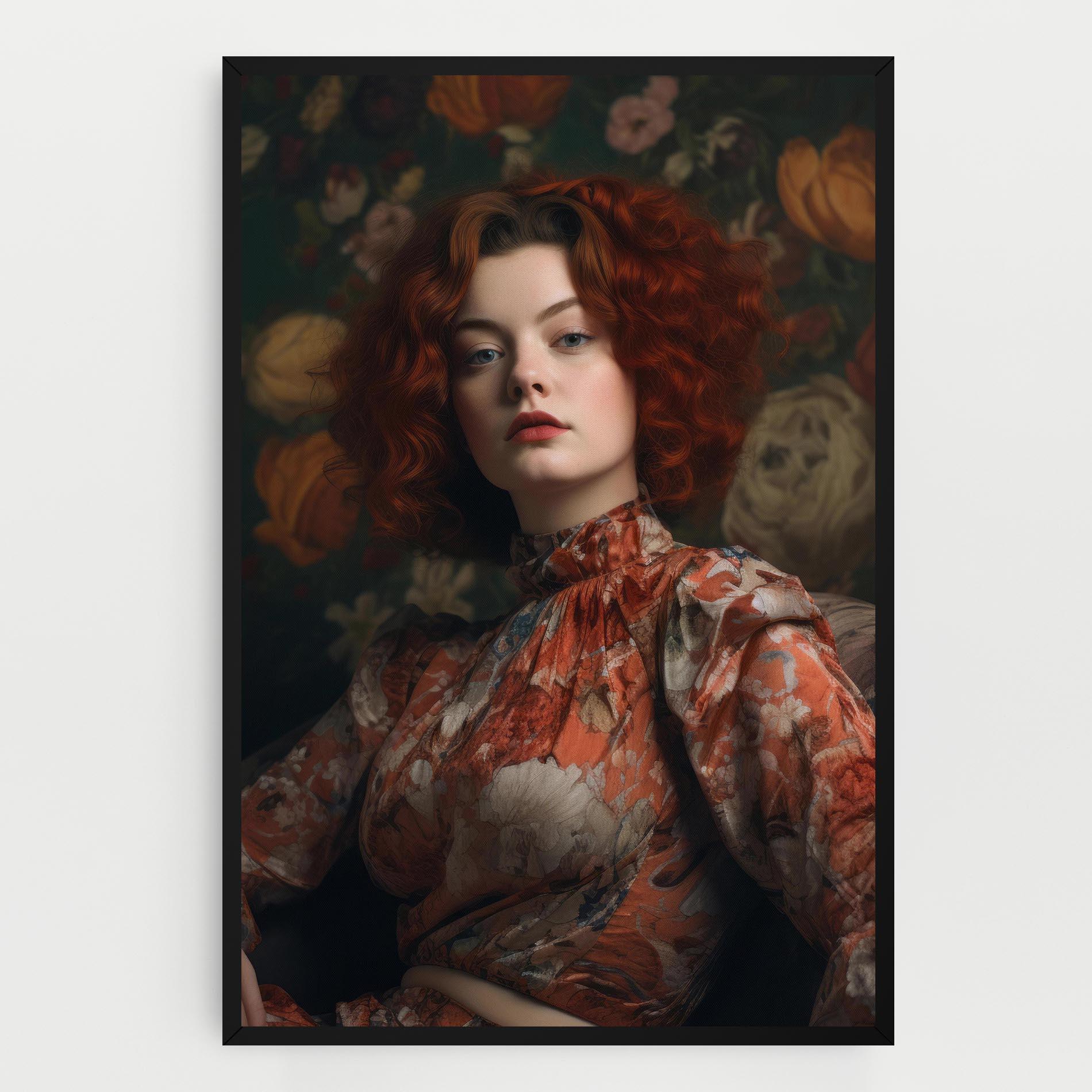 Tablou Canvas Red Vintage Hair mockup 0