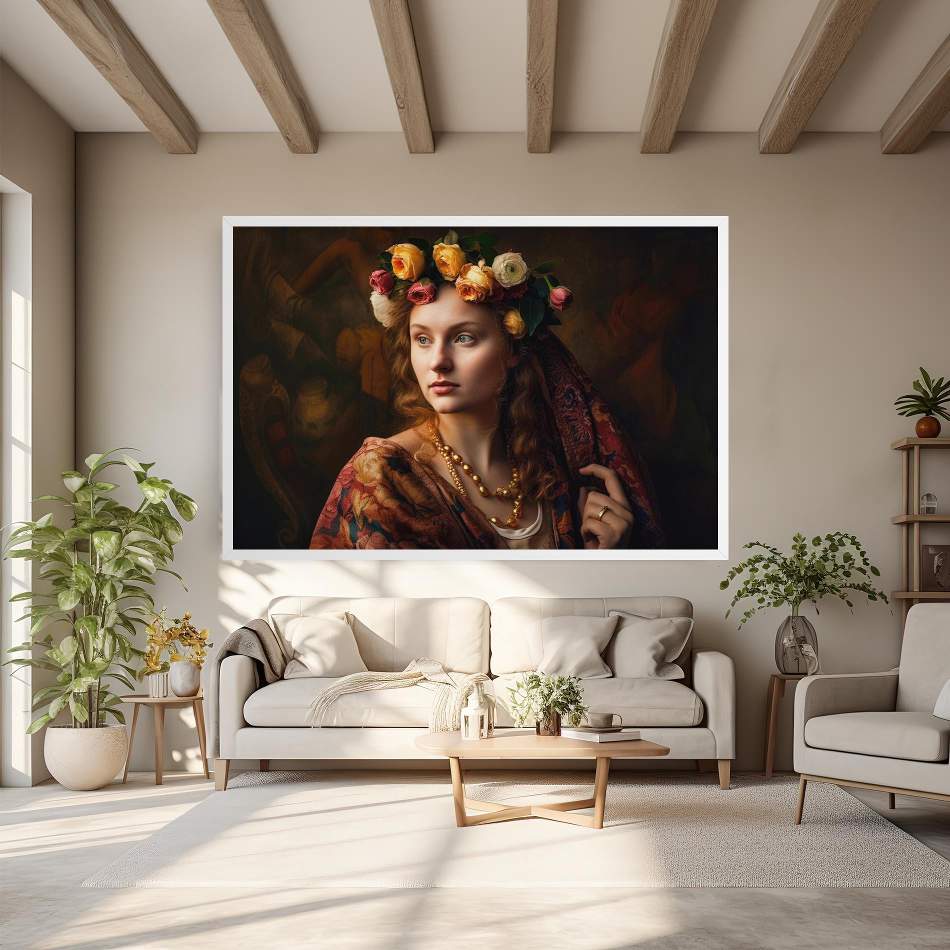 Tablou Canvas Renaissance Woman mockup 6