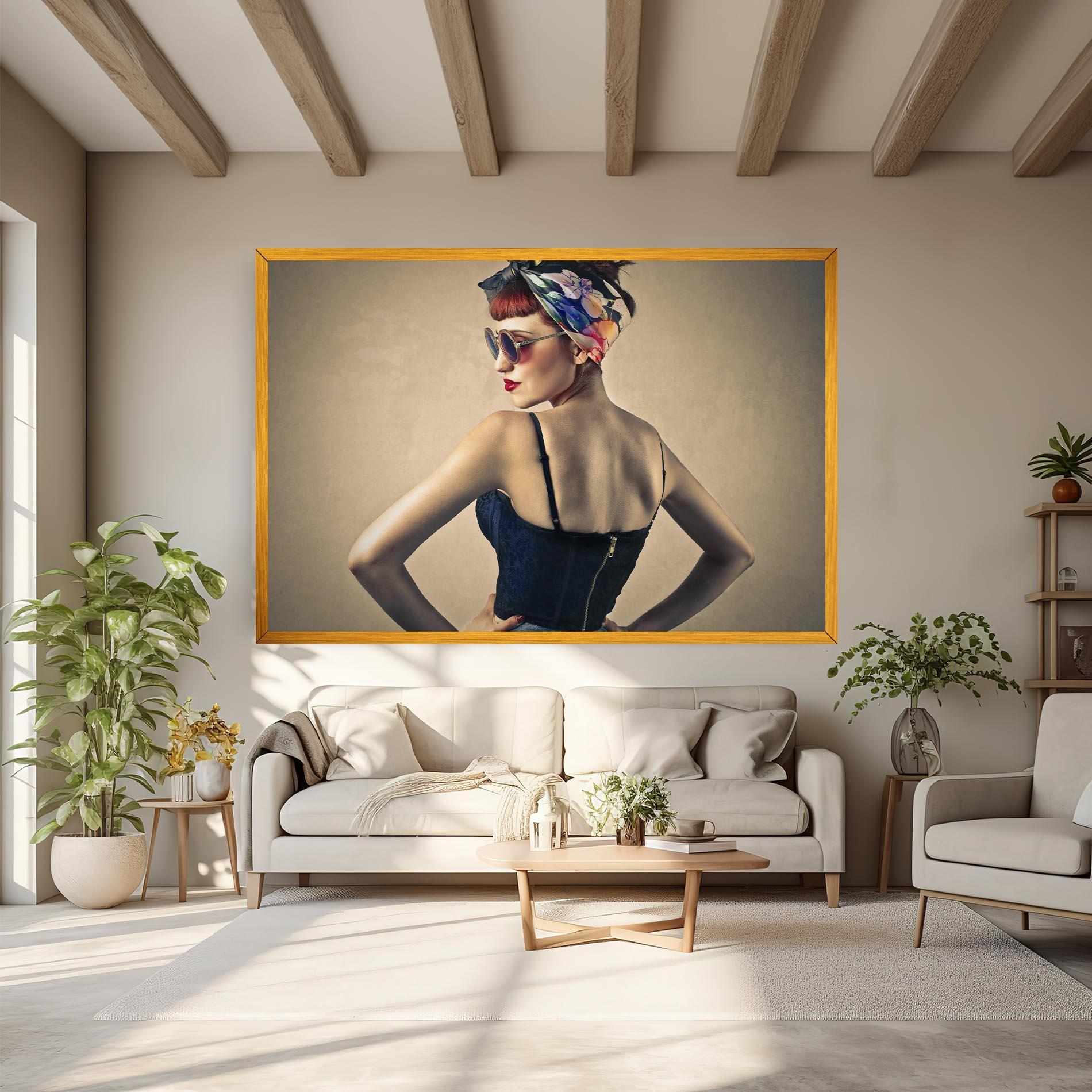 Tablou Canvas Pin Up Girl mockup 6