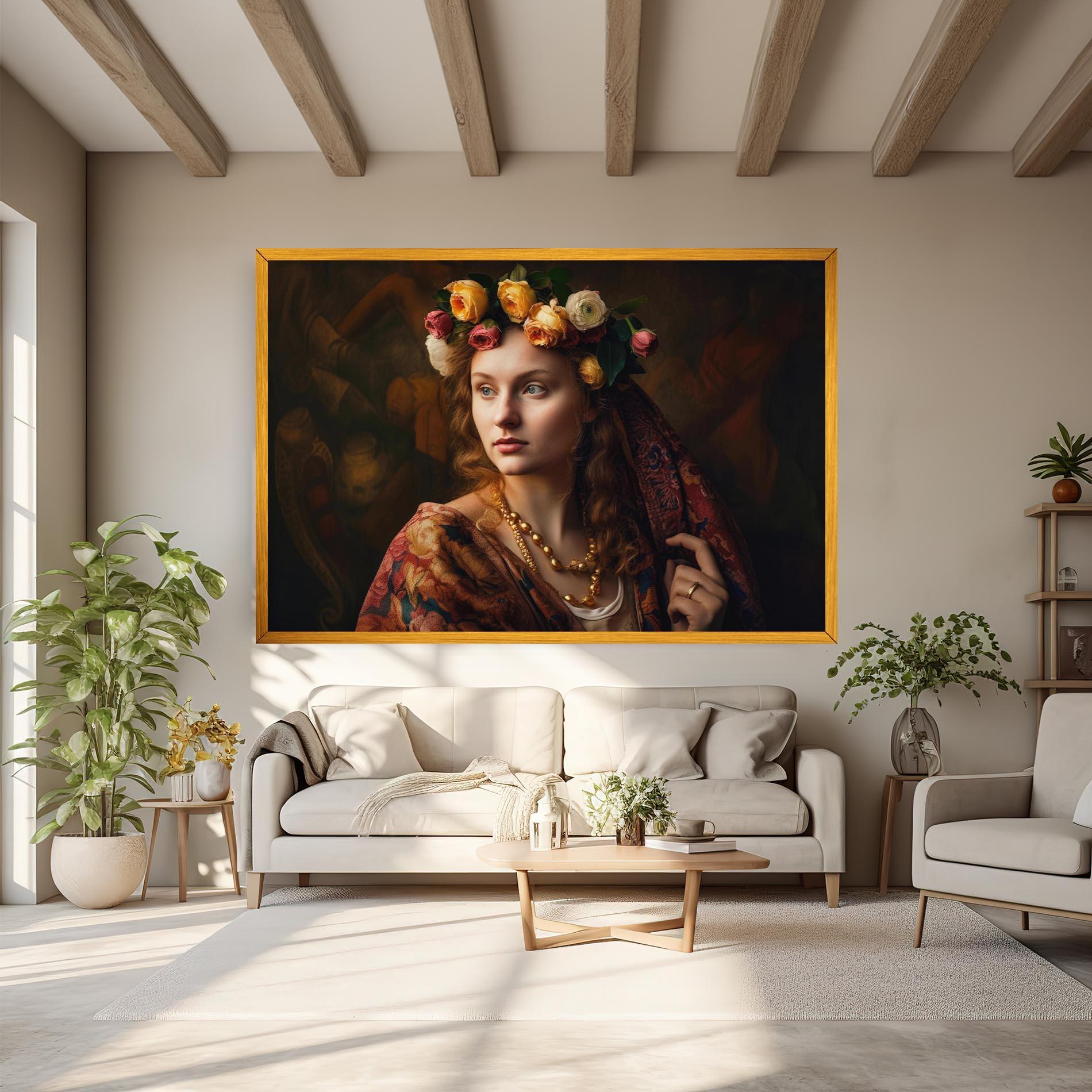 Tablou Canvas Renaissance Woman mockup 6