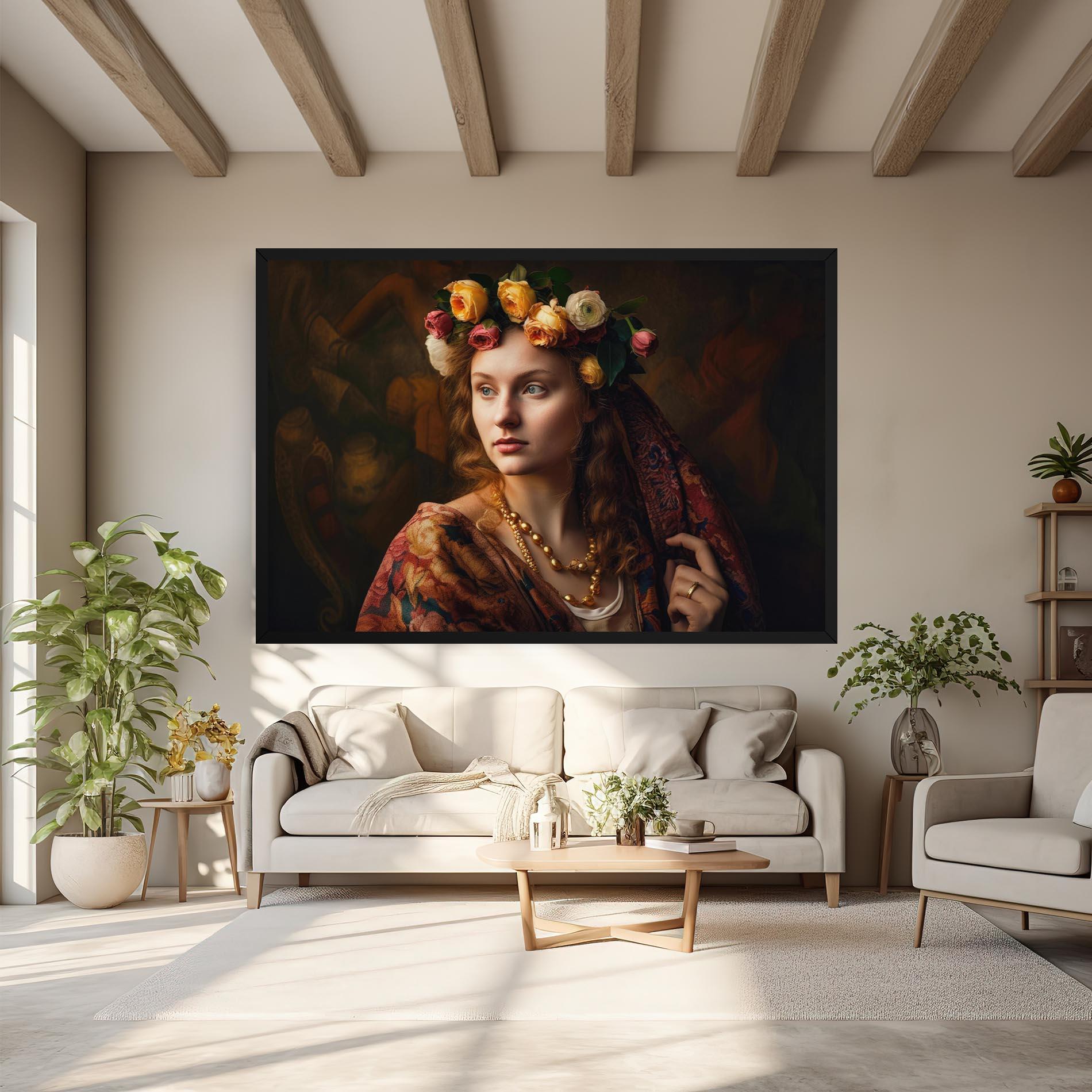 Tablou Canvas Renaissance Woman mockup 6