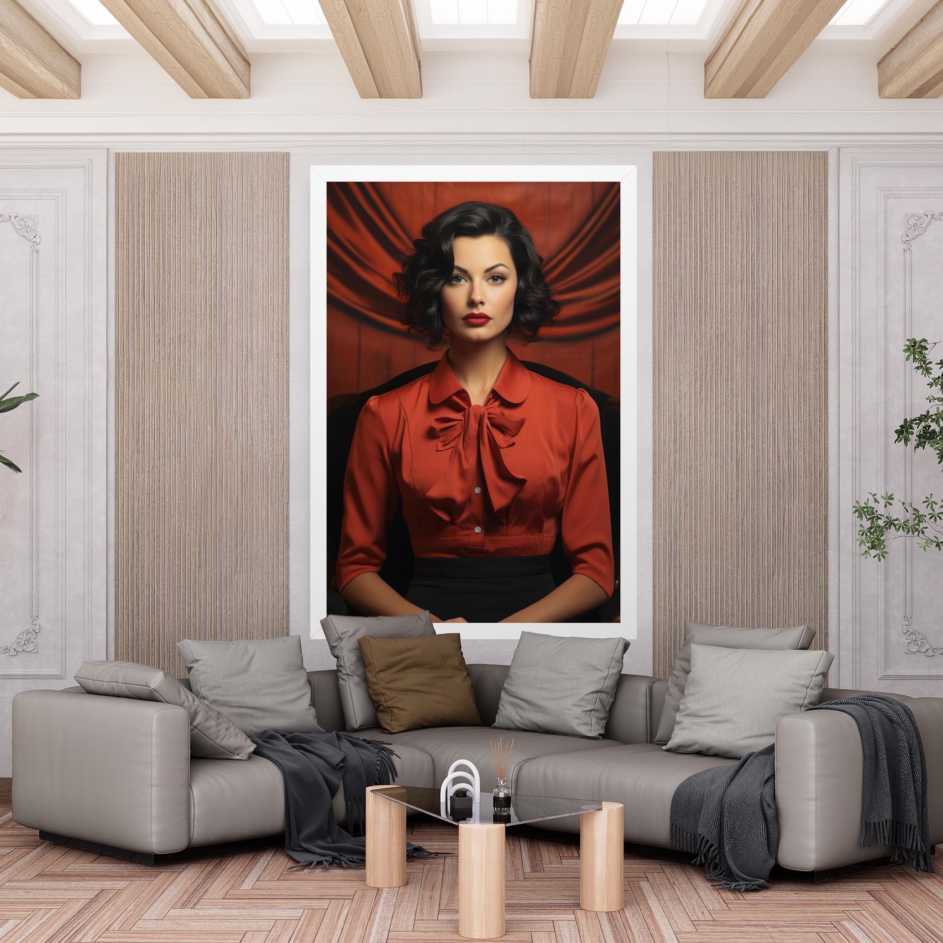 Tablou Canvas Pretty Red Blouse mockup 6