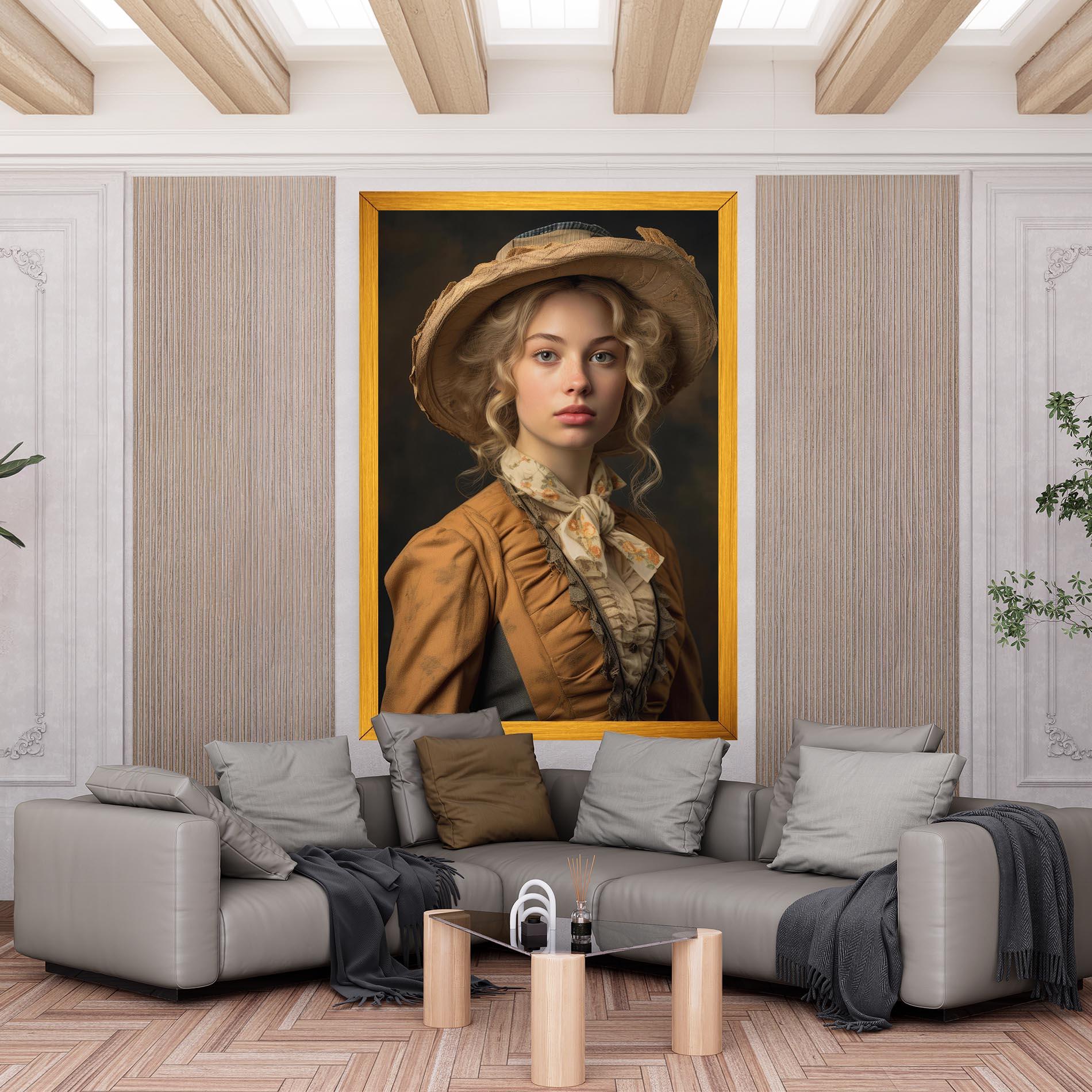 Tablou Canvas Pretty Vintage Blonde mockup 6