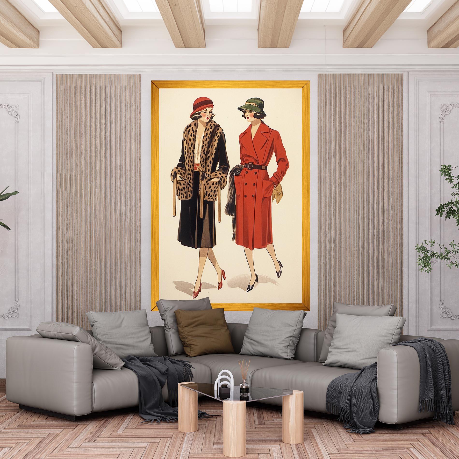 Tablou Canvas Vintage Side By Side mockup 6